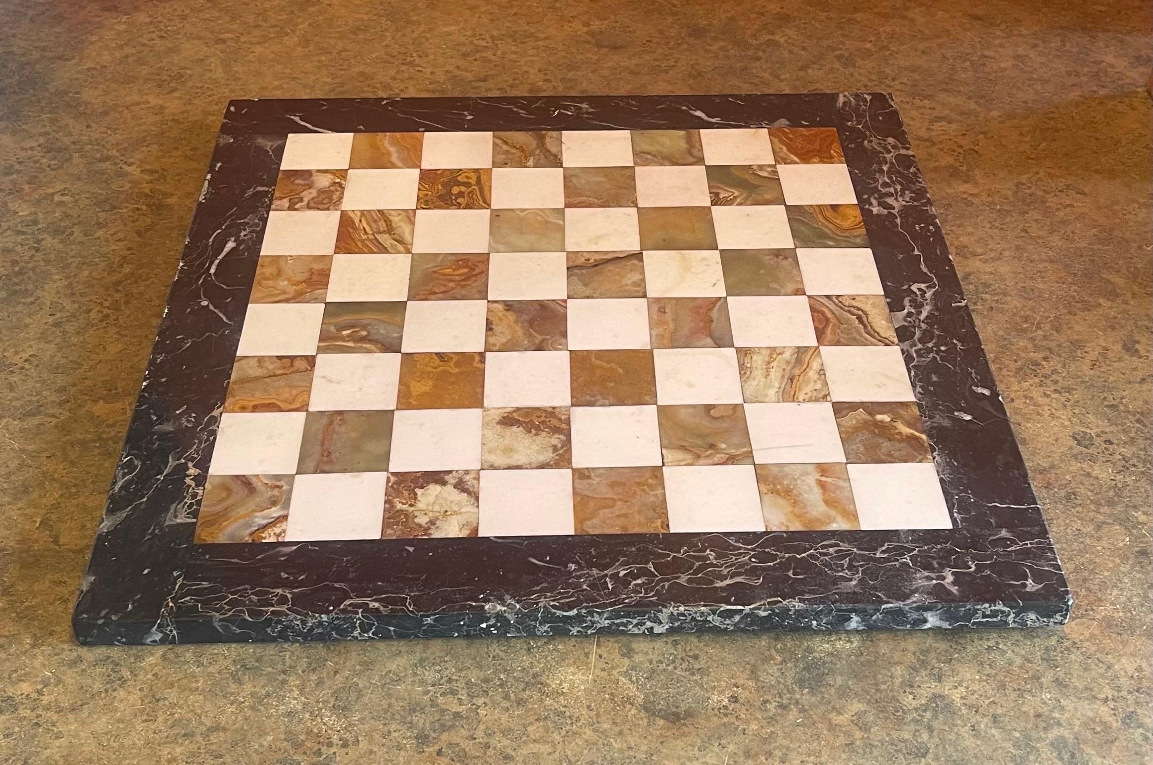 Vintage Marble Chessboard For Sale 1
