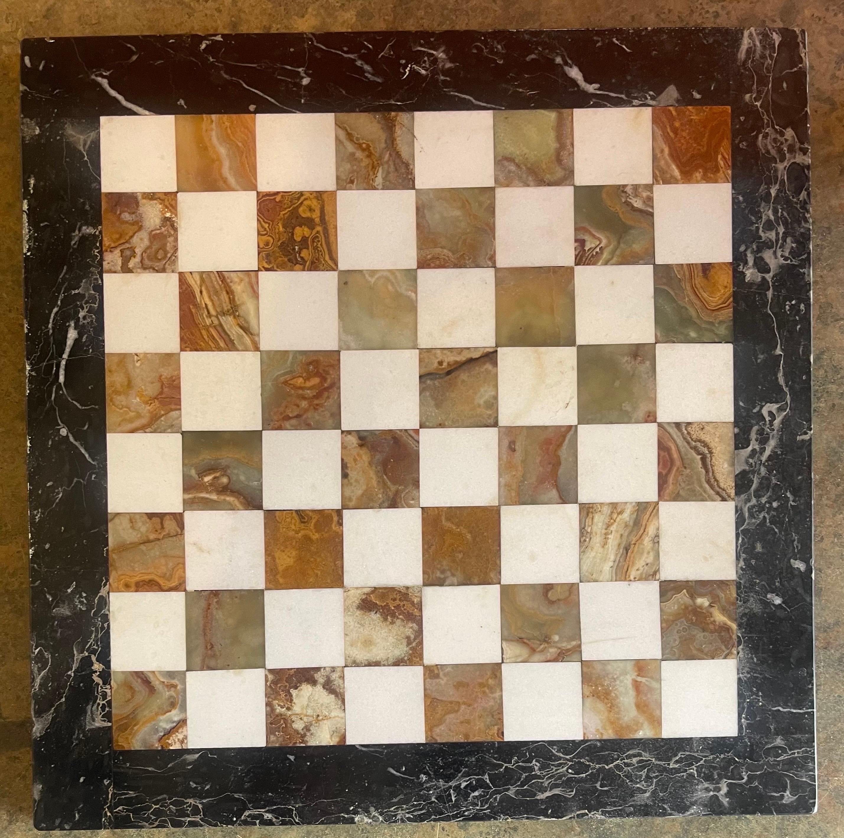 Vintage Marble Chessboard For Sale 3