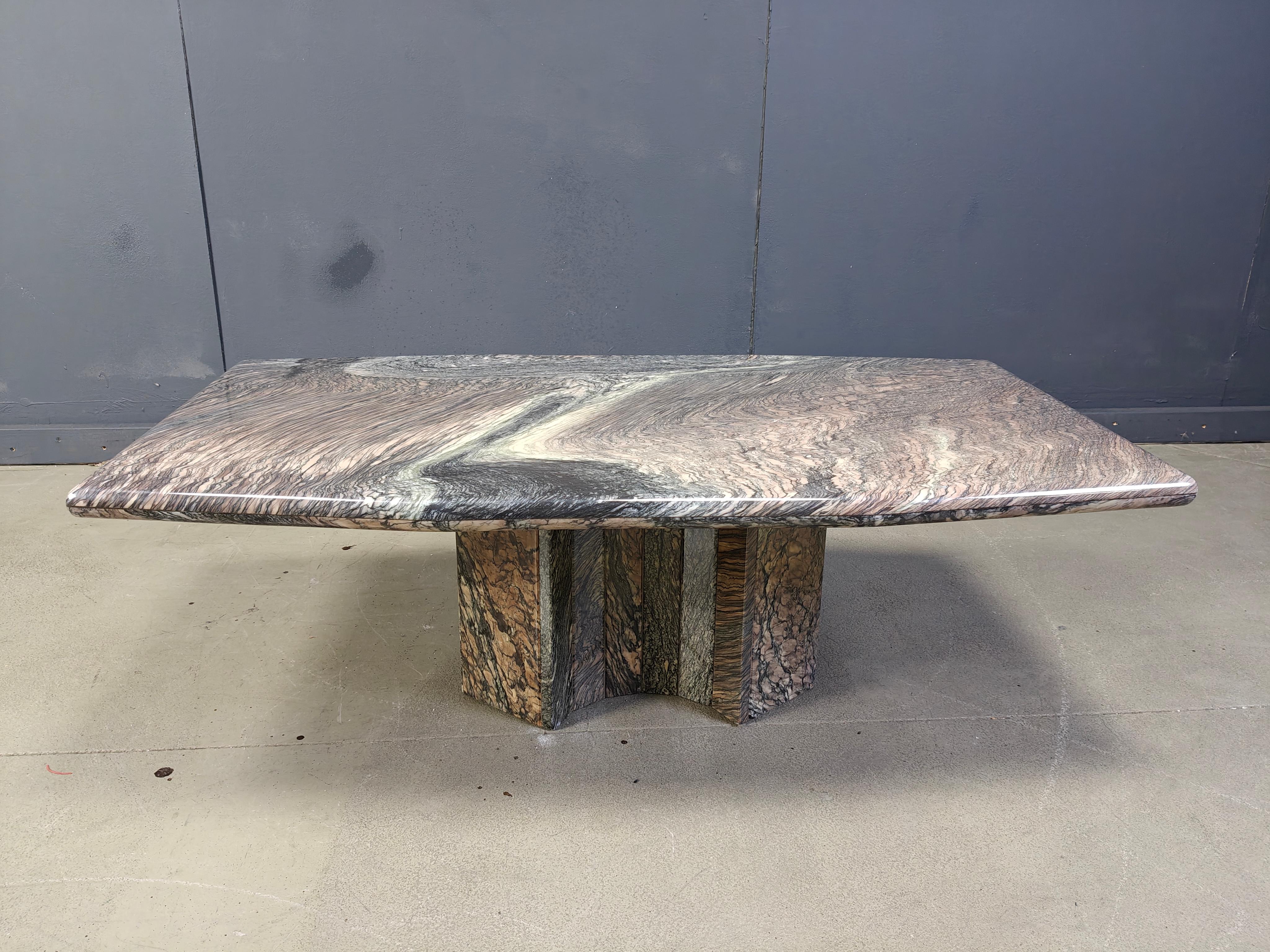 Vintage marble coffee table, 1970s For Sale 3
