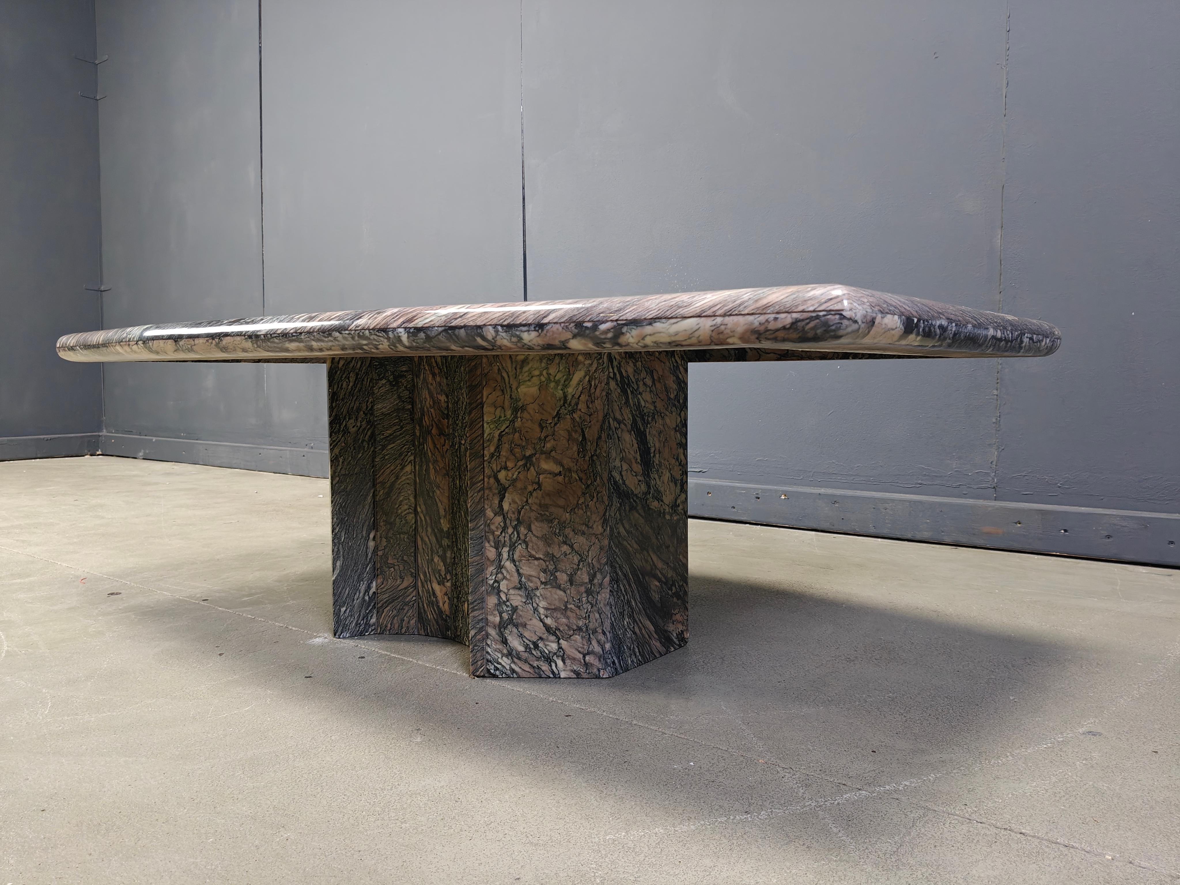 Late 20th Century Vintage marble coffee table, 1970s For Sale