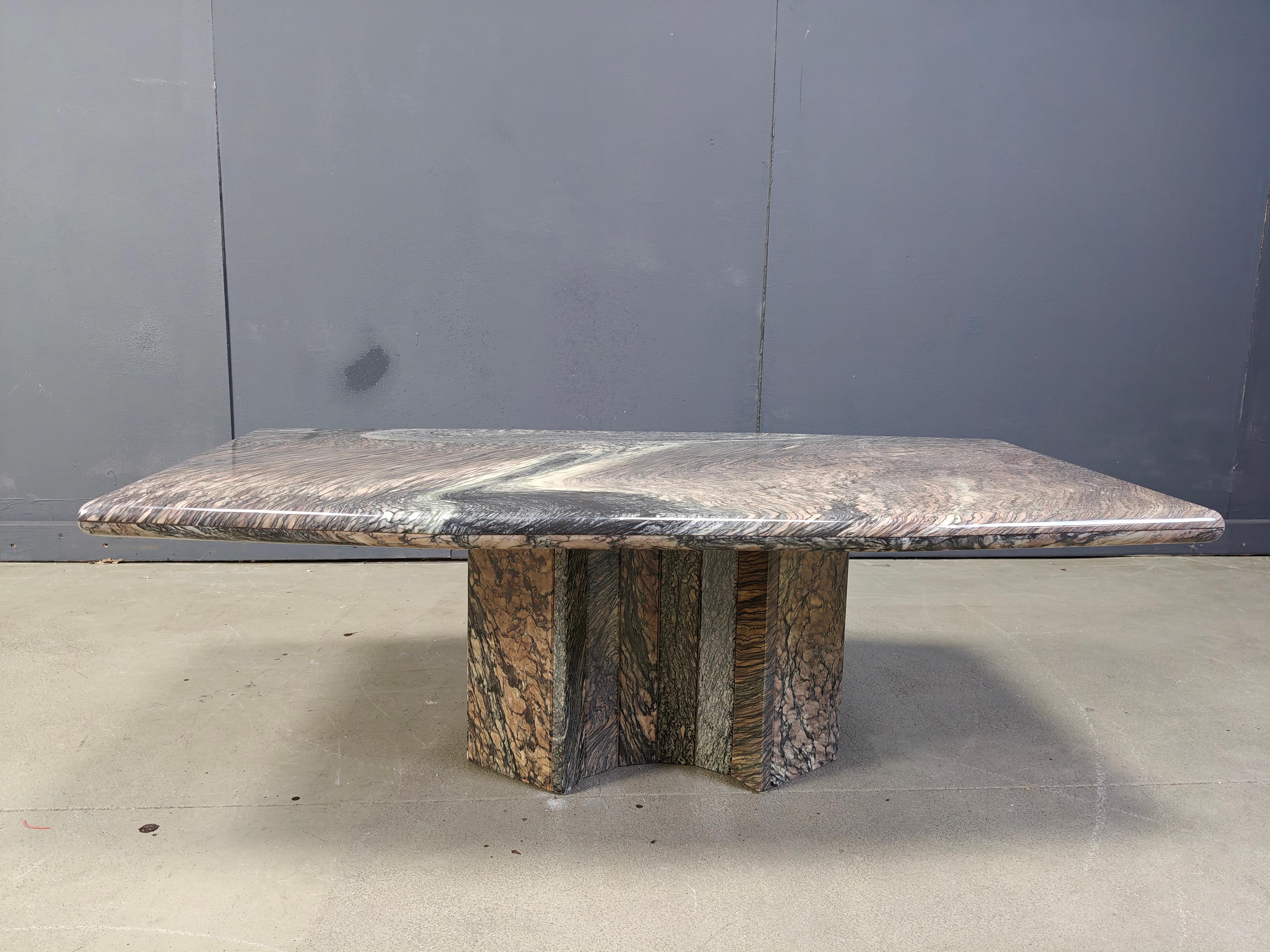 Vintage marble coffee table, 1970s For Sale 2