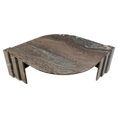Vintage marble coffee table, 1980s