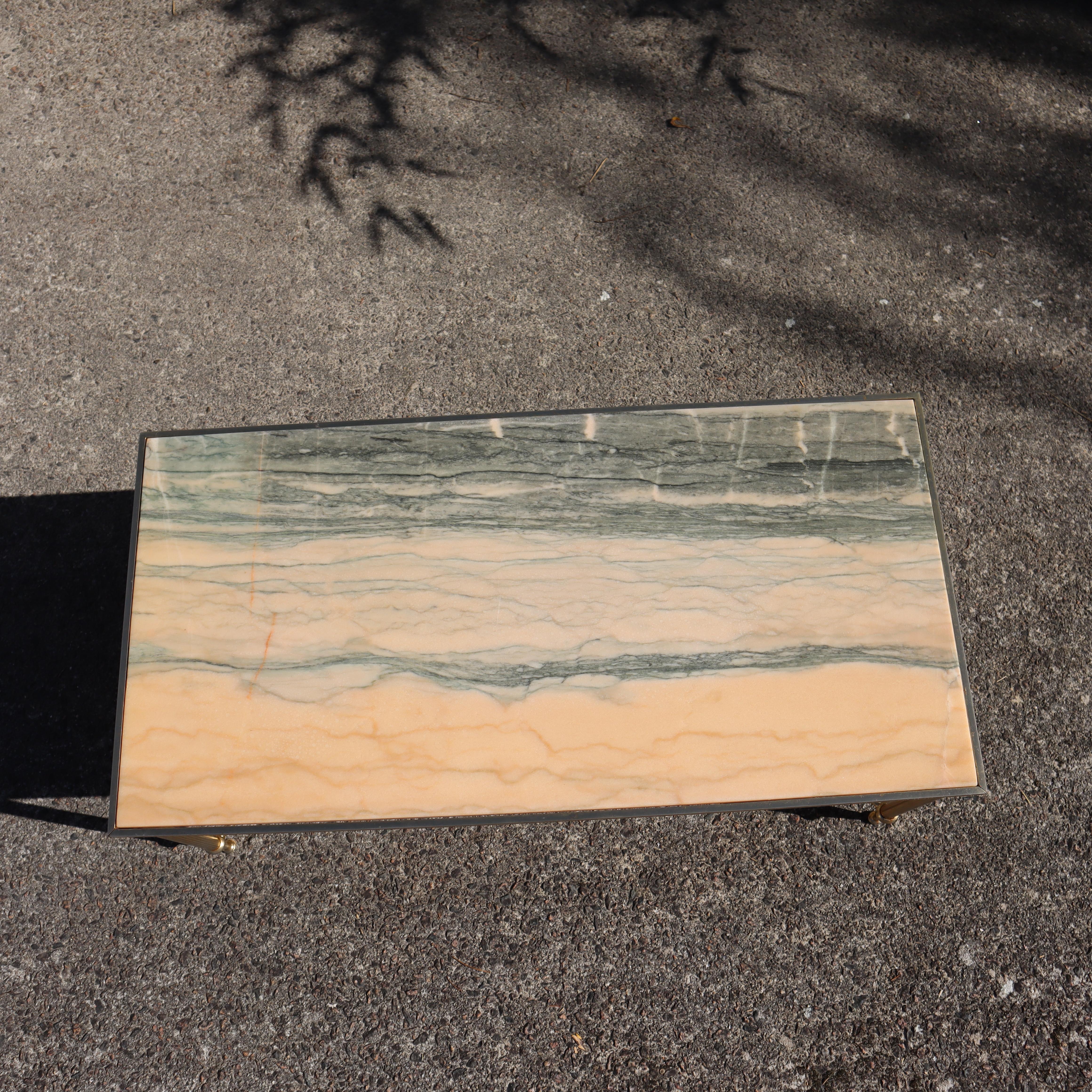 Vintage Marble Coffee Table--Cocktail Table-Loung Table-Maison Jansen Style-70s en venta 3