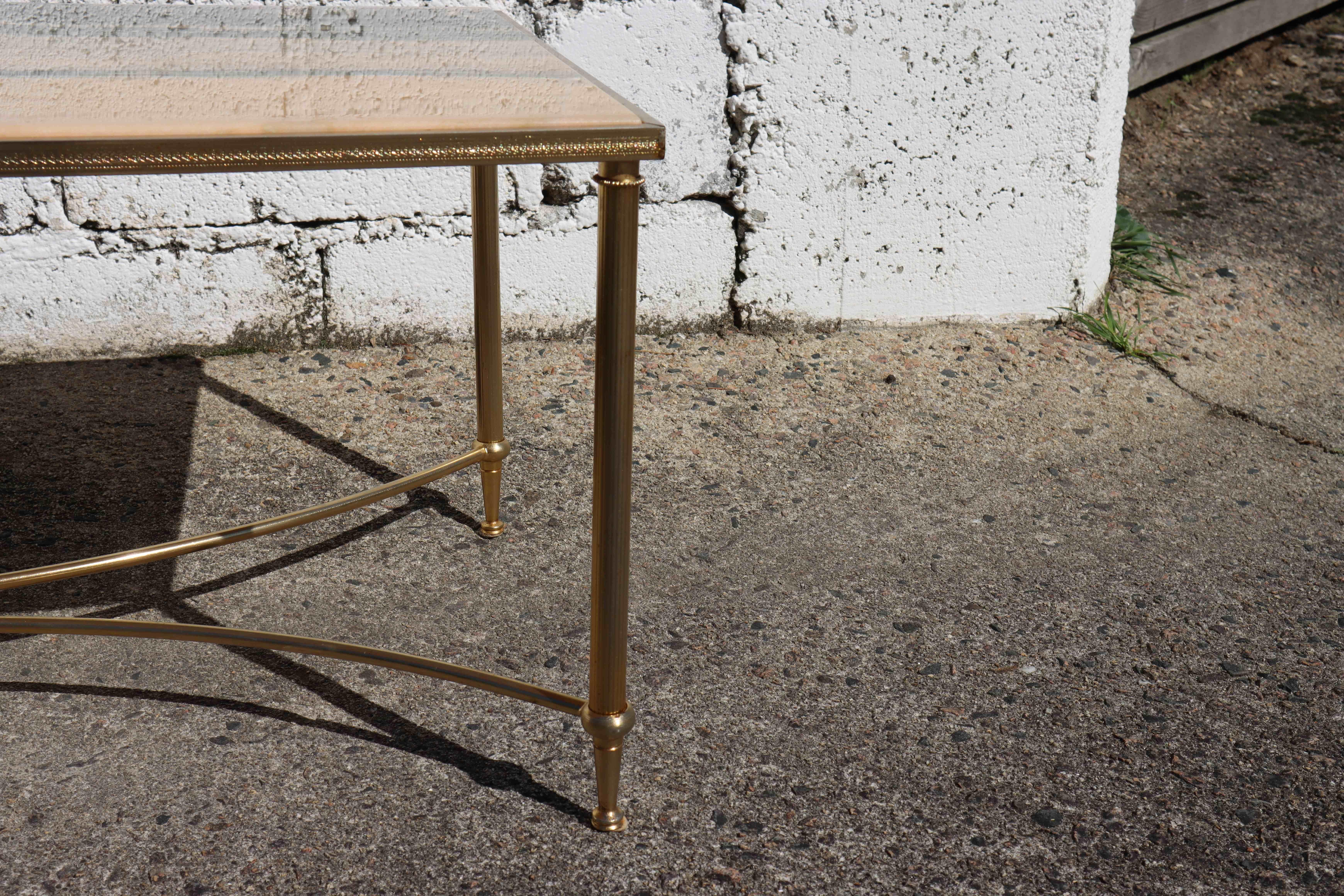 Vintage Marble Coffee Table--Cocktail Table-Loung Table-Maison Jansen Style-70s en venta 6