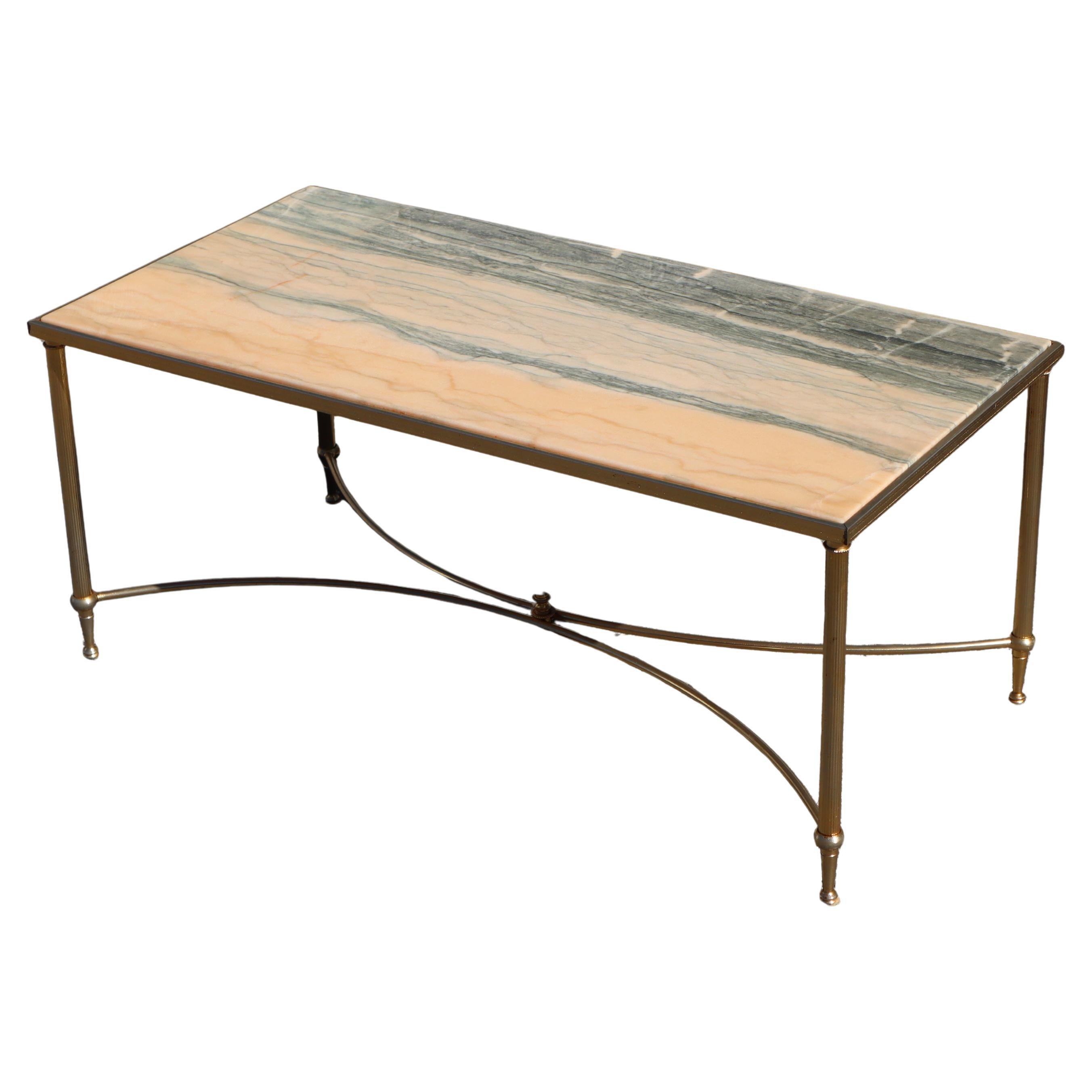 Vintage Marble Coffee Table--Cocktail Table-Loung Table-Maison Jansen Style-70s