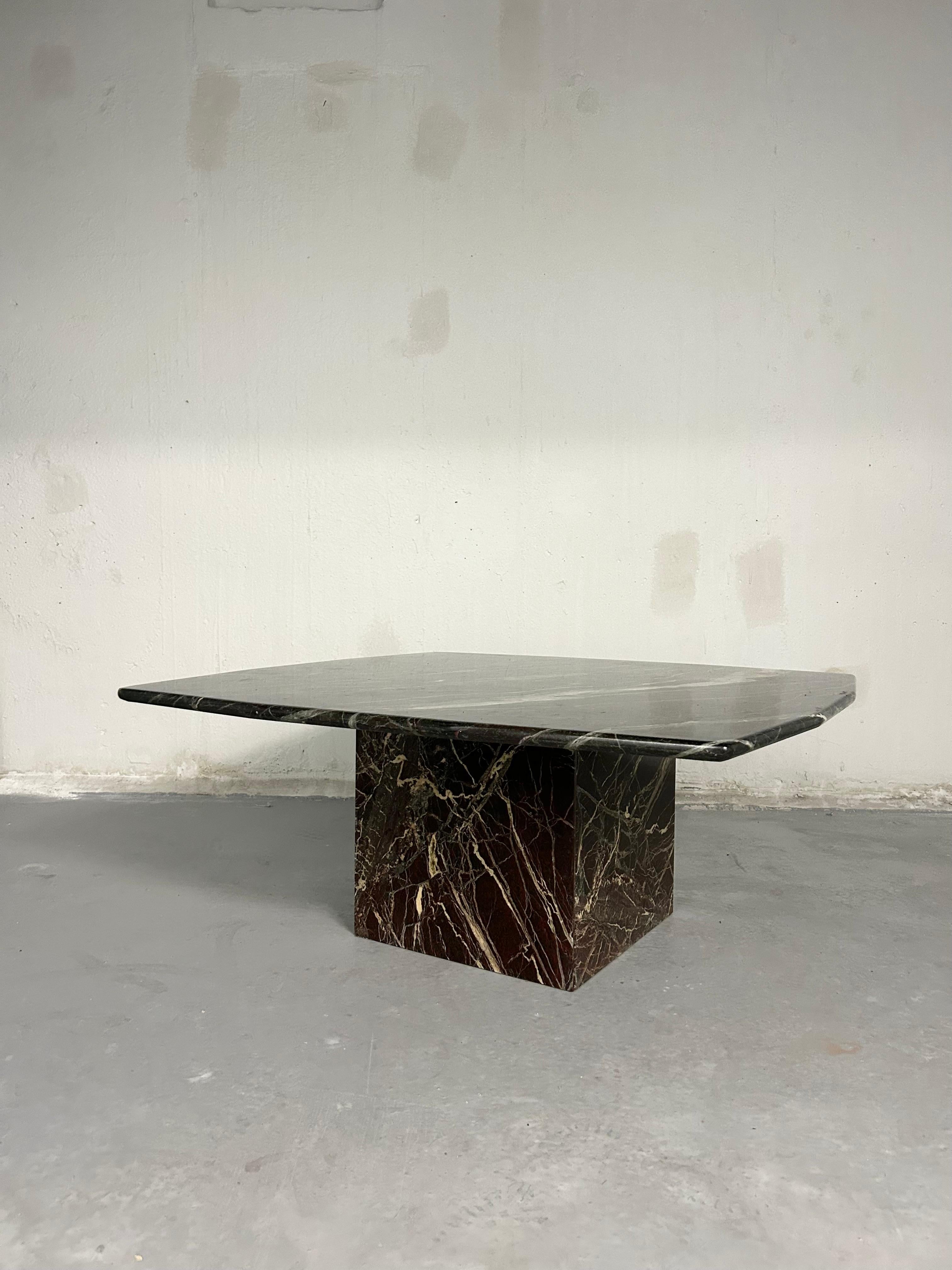 old marble coffee table