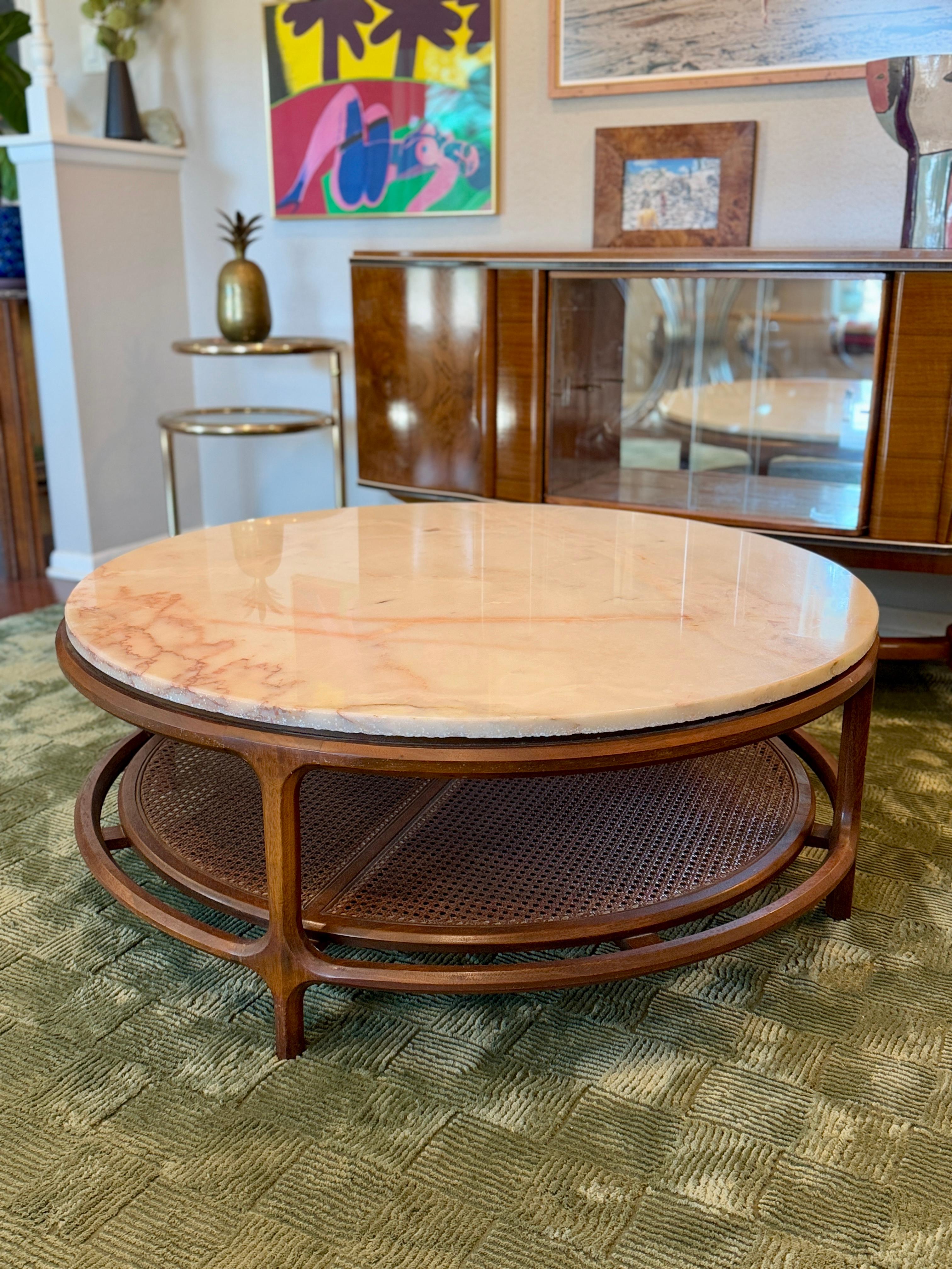 Vintage marble coffee table made by Gordon’s Inc. fine furniture, in Tennessee 3