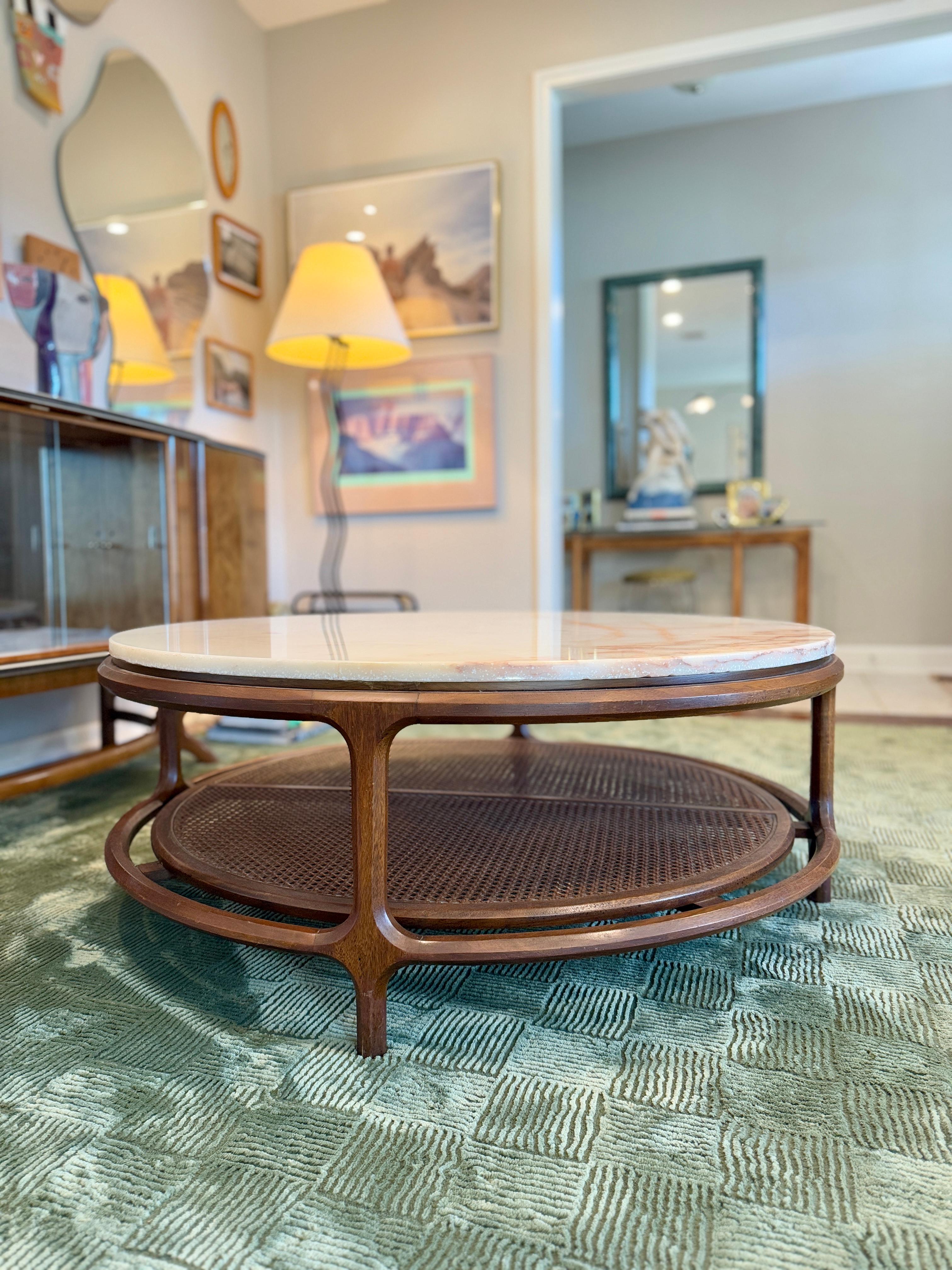 Vintage marble coffee table made by Gordon’s Inc. fine furniture, in Tennessee 4