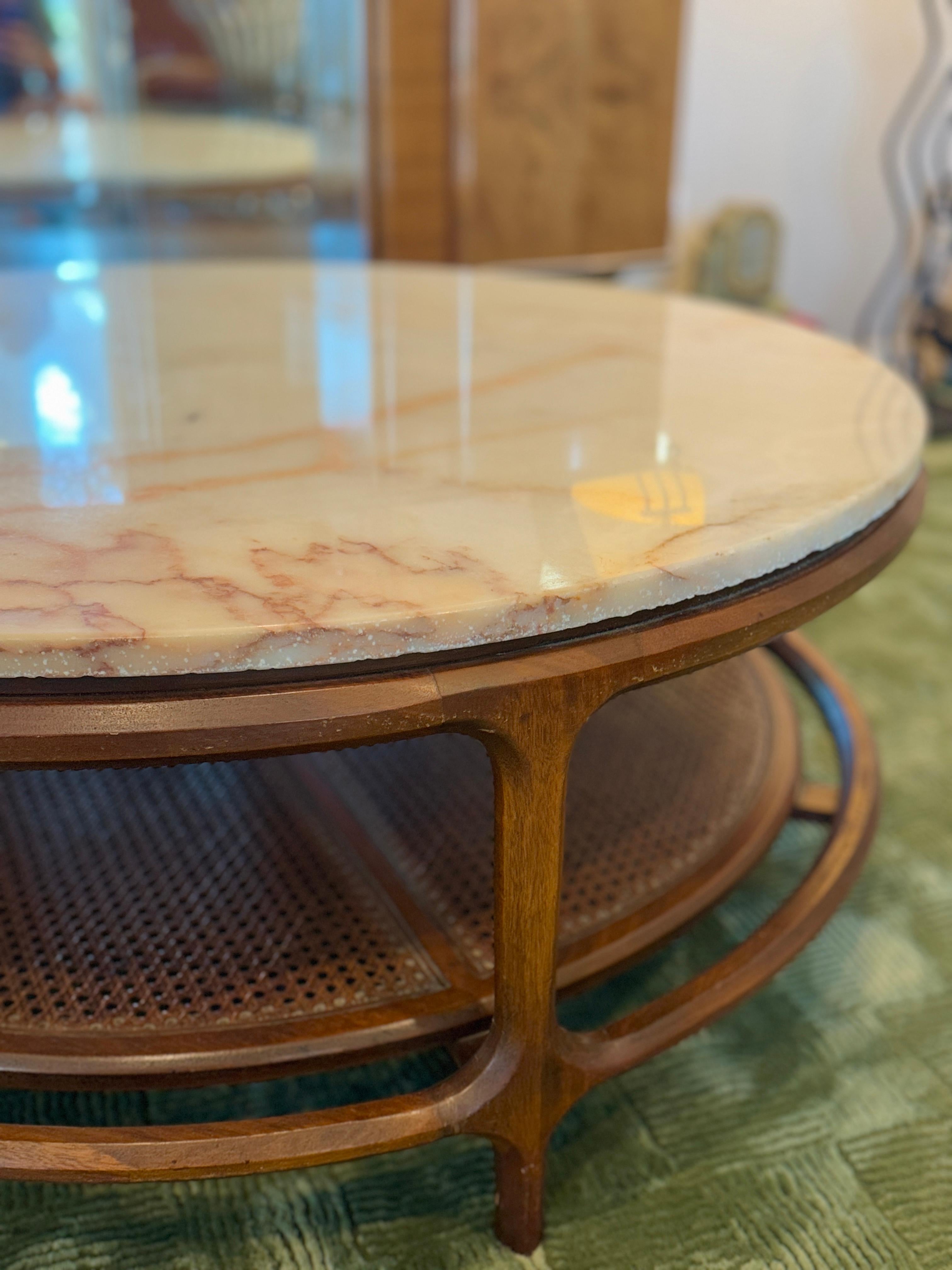 Vintage marble coffee table made by Gordon’s Inc. fine furniture, in Tennessee 8
