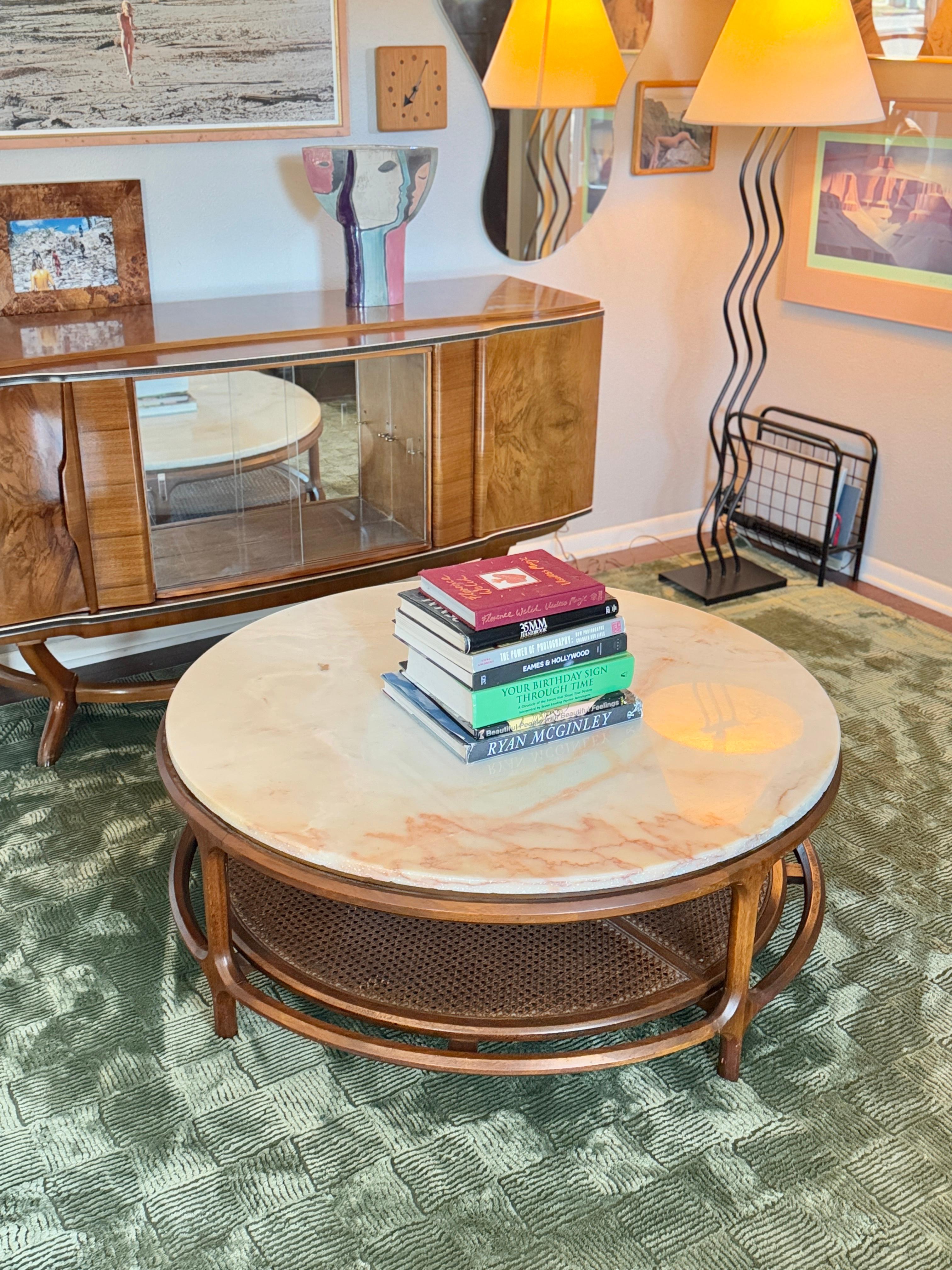 Vintage marble coffee table made by Gordon’s Inc. fine furniture, in Tennessee 10