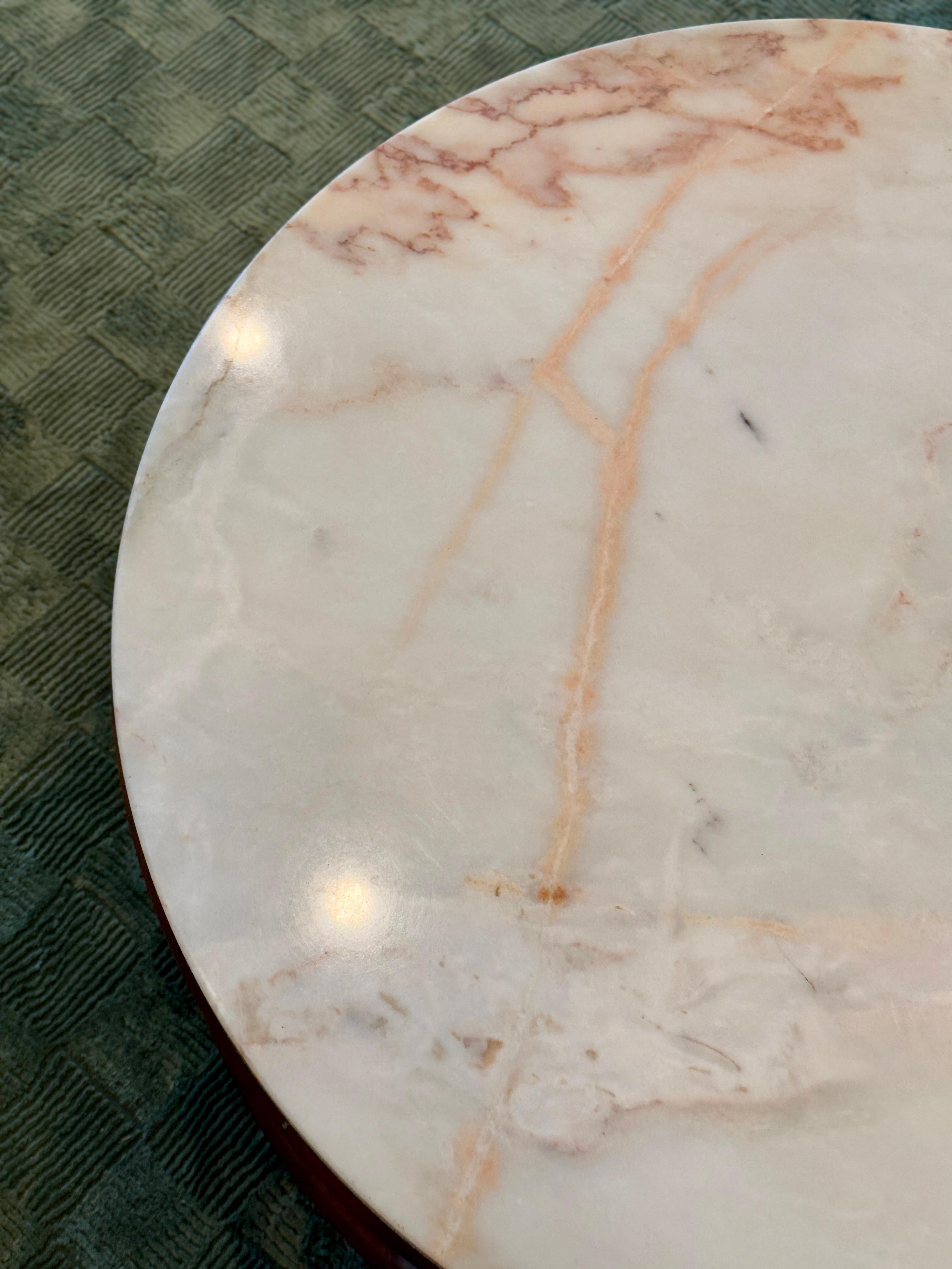 Vintage marble coffee table made by Gordon’s Inc. fine furniture, in Tennessee 1
