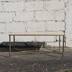 Vintage Marble Coffee Table-Maison Jansen Cocktail Table-Regency Style-70s