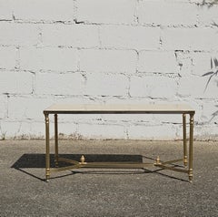 Vintage Marble Coffee Table-Maison Jansen Cocktail Table-Regency Style-70s