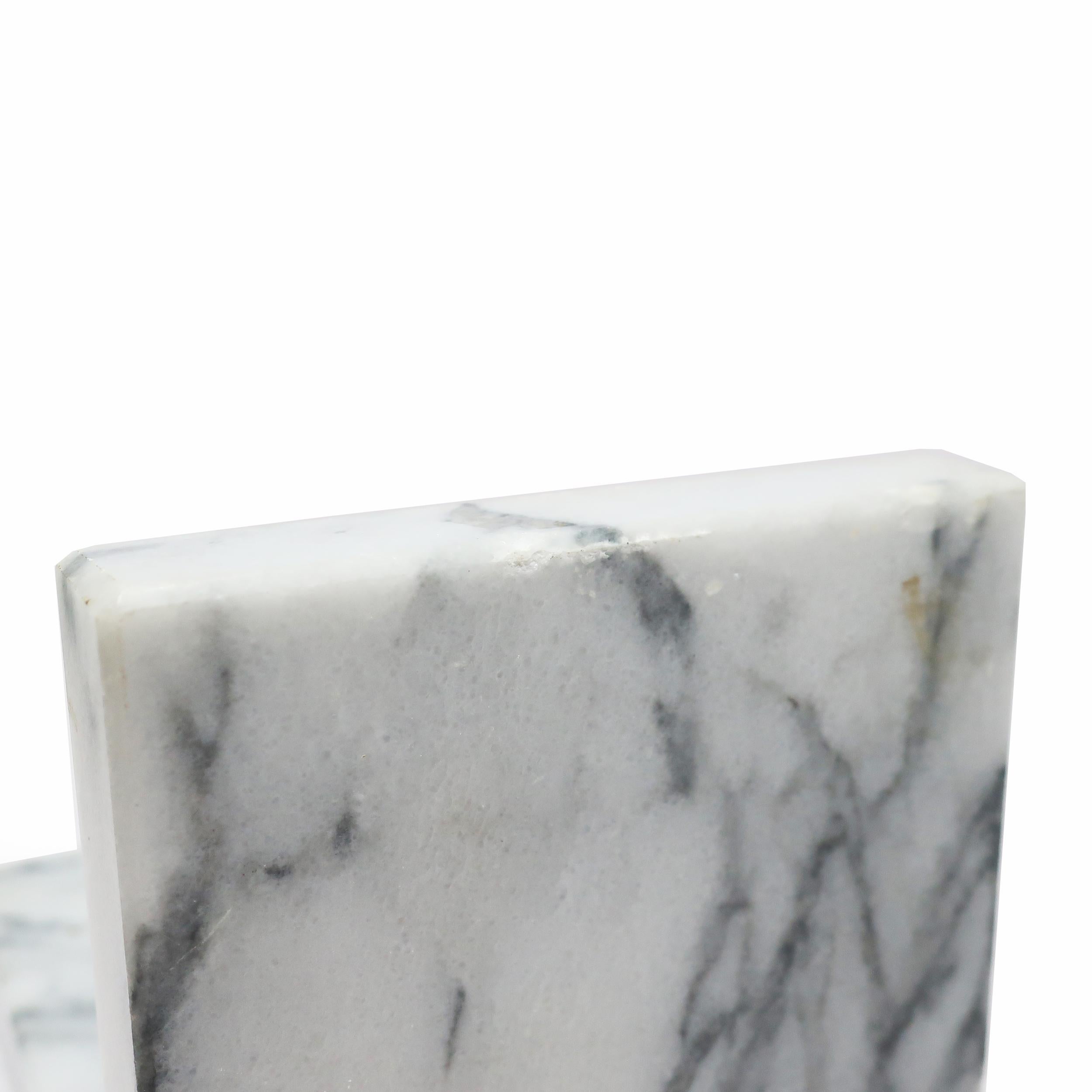 Vintage Marble Dice Bookends 2