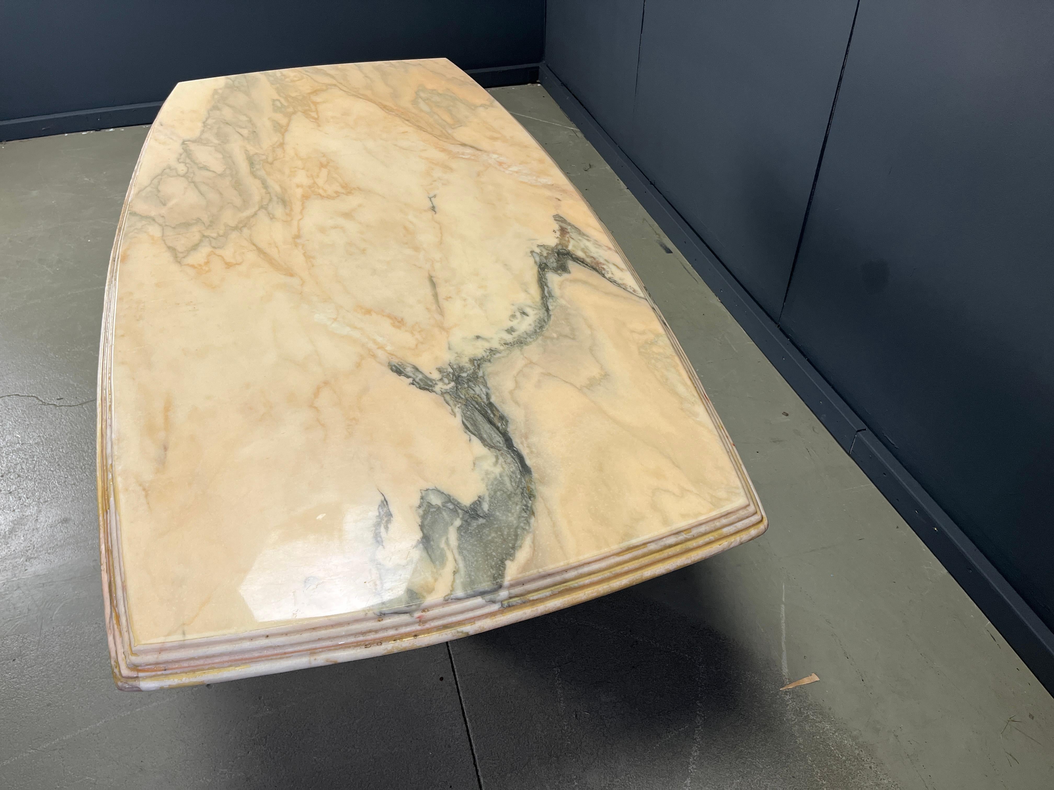 italien Vintage marble dining table, 1970s en vente