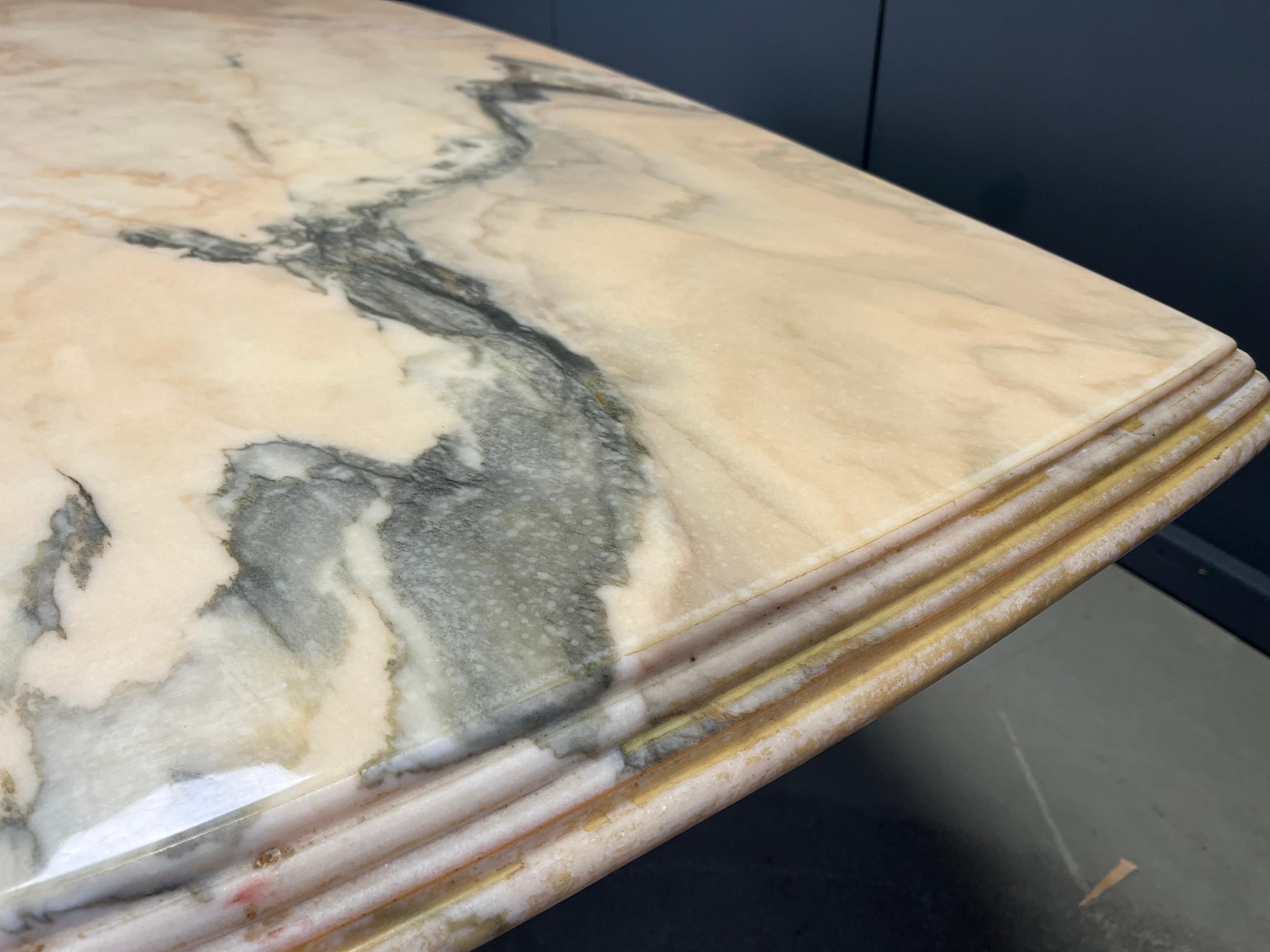 Vintage marble dining table, 1970s en vente 1