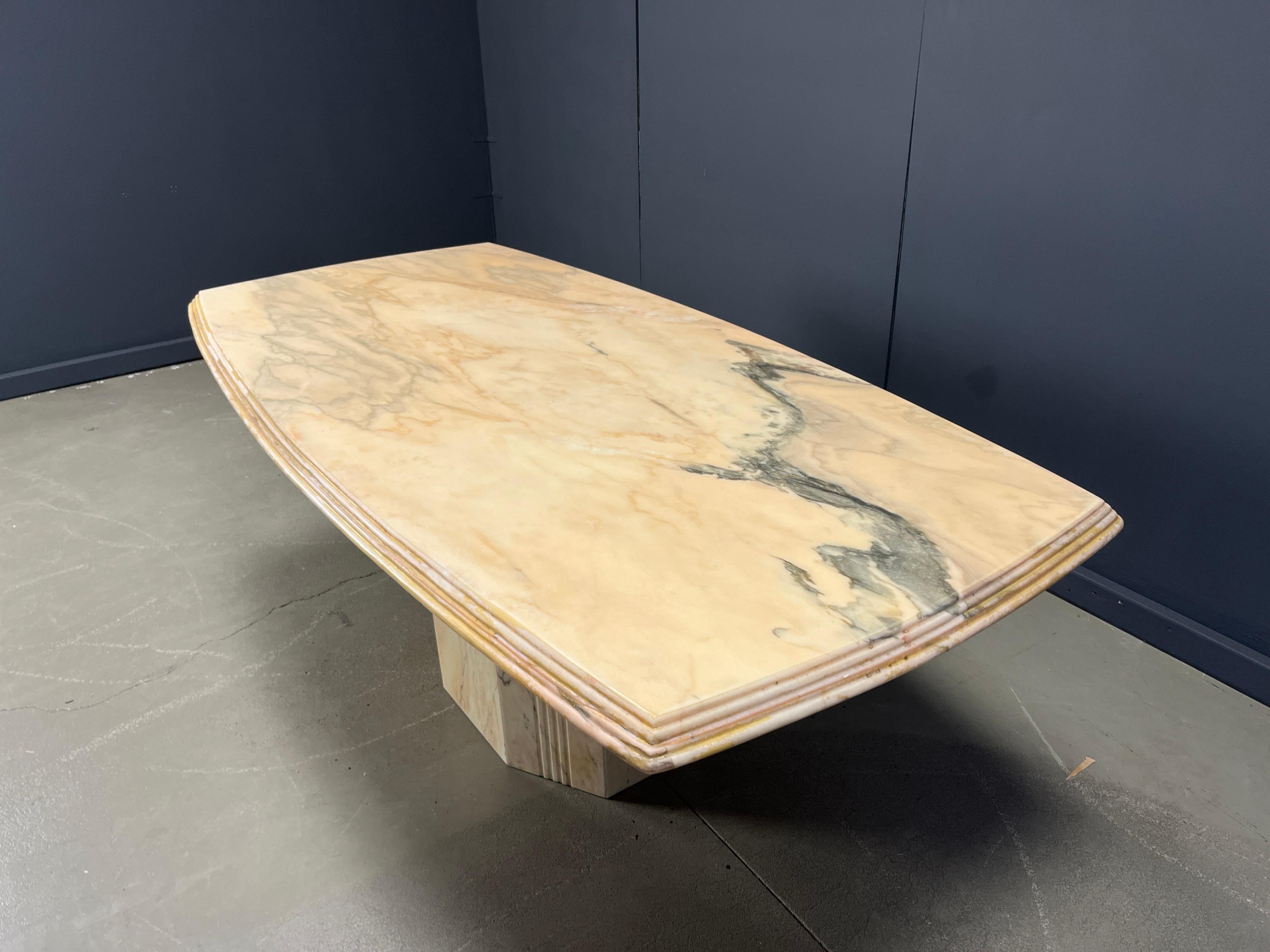 Vintage marble dining table, 1970s en vente 2