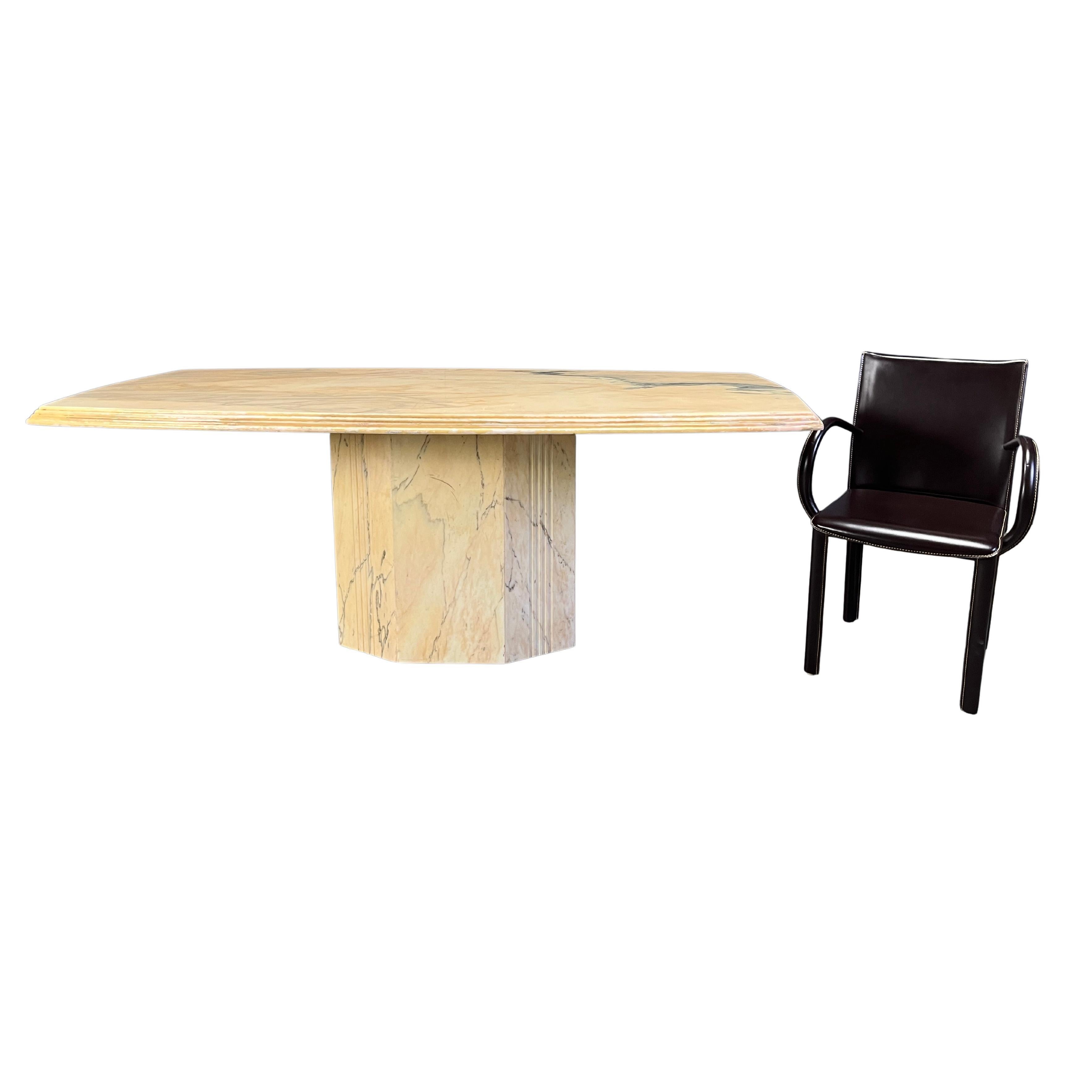 Vintage marble dining table, 1970s