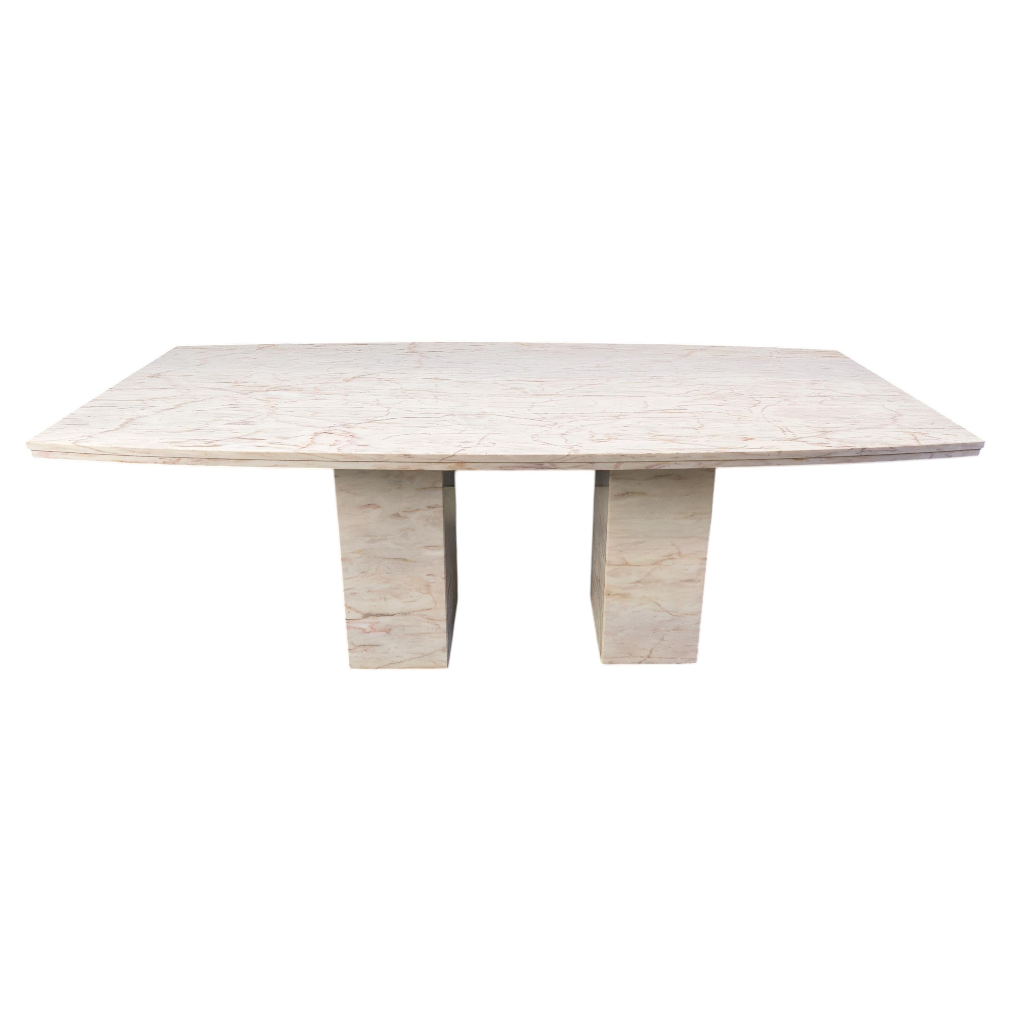 Vintage marble dining table, 1970s