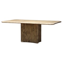 Retro marble dining table from 1970 - Italian design