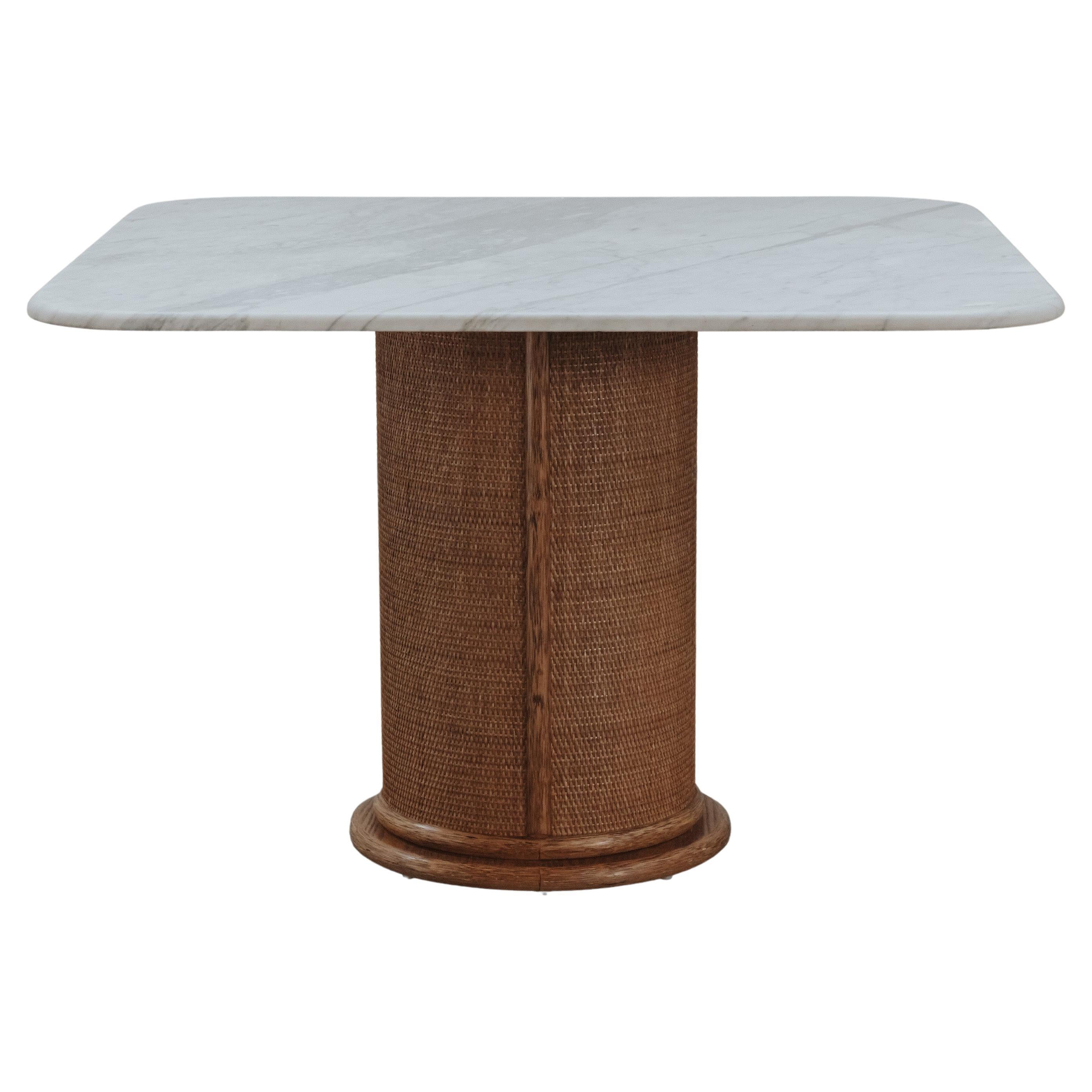 Table de salle à manger en marbre vintage de France, Circa 1960 en vente