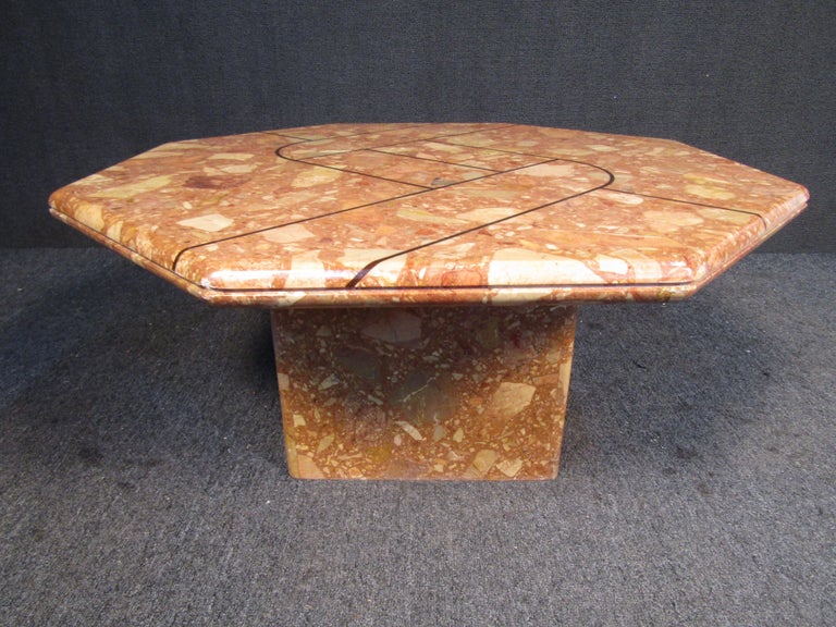 Vintage Marble End Table For Sale at 1stDibs