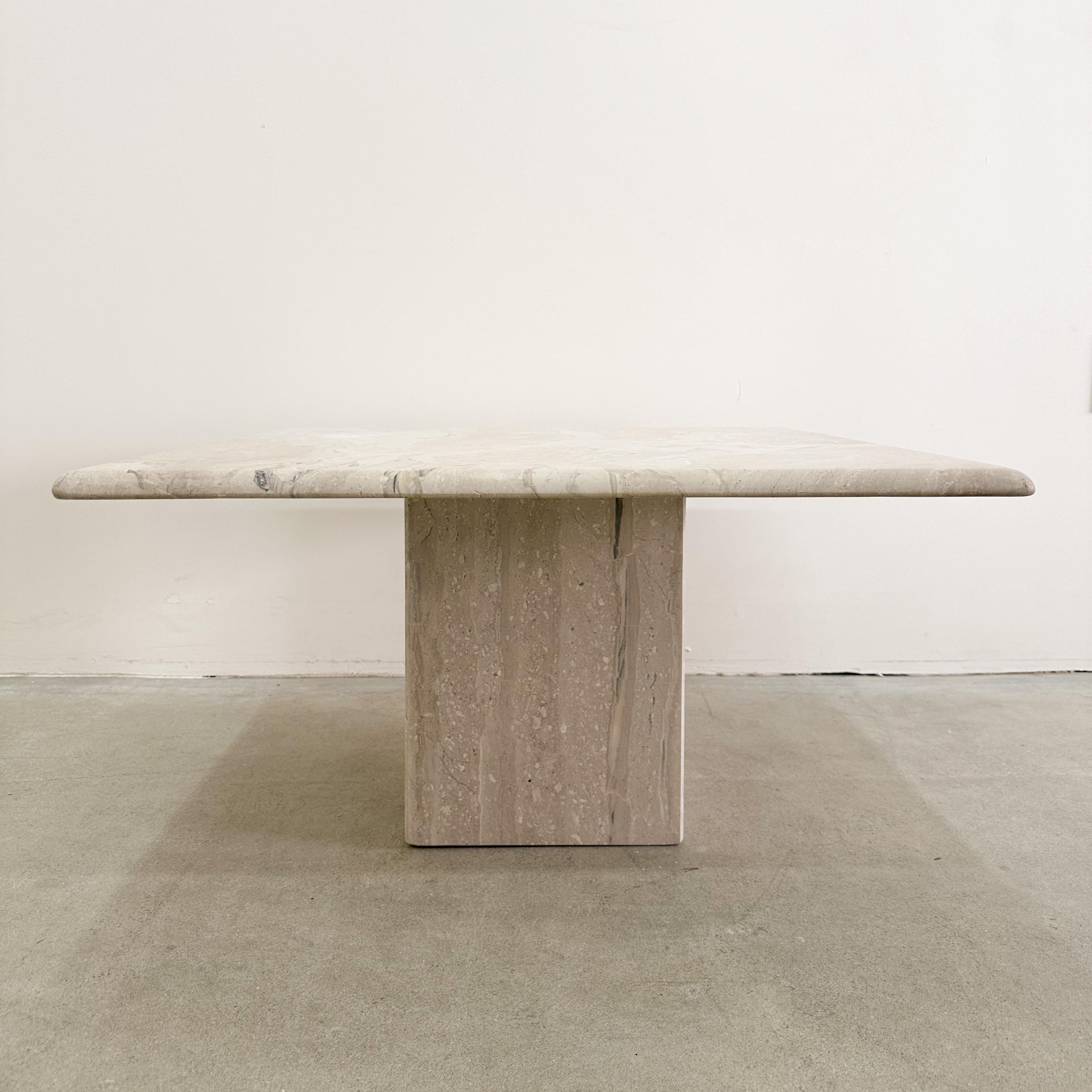 Post-Modern Vintage Marble End Table Side Table Postmodern MCM 70s 80 For Sale