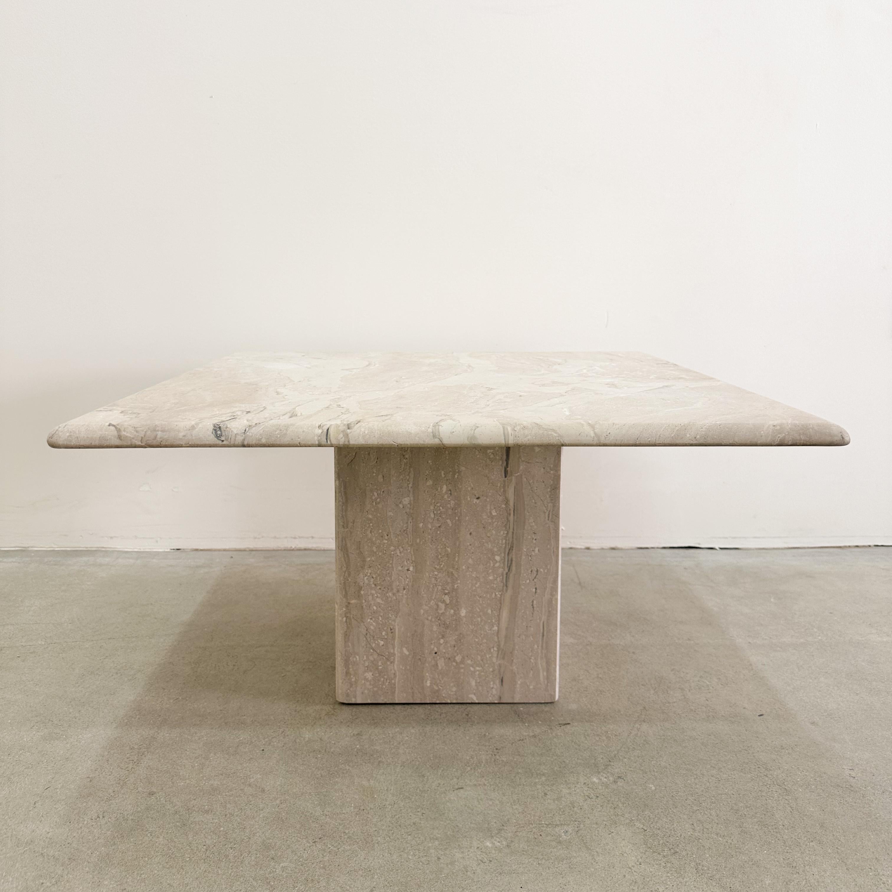 Unknown Vintage Marble End Table Side Table Postmodern MCM 70s 80 For Sale