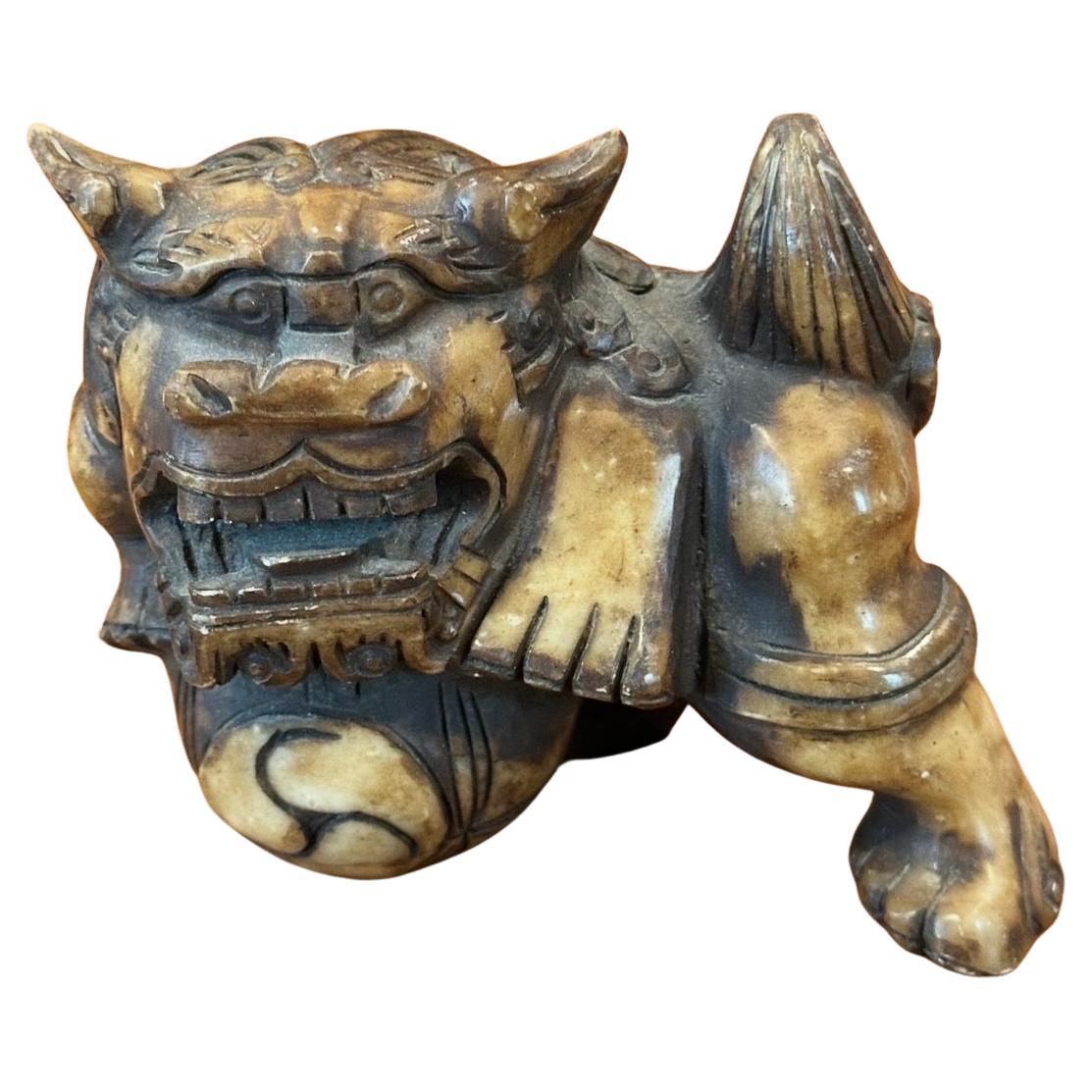 Vintage Marble Foo Dog For Sale