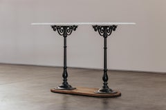 Vintage Marble Garden Table form France, Circa 1950