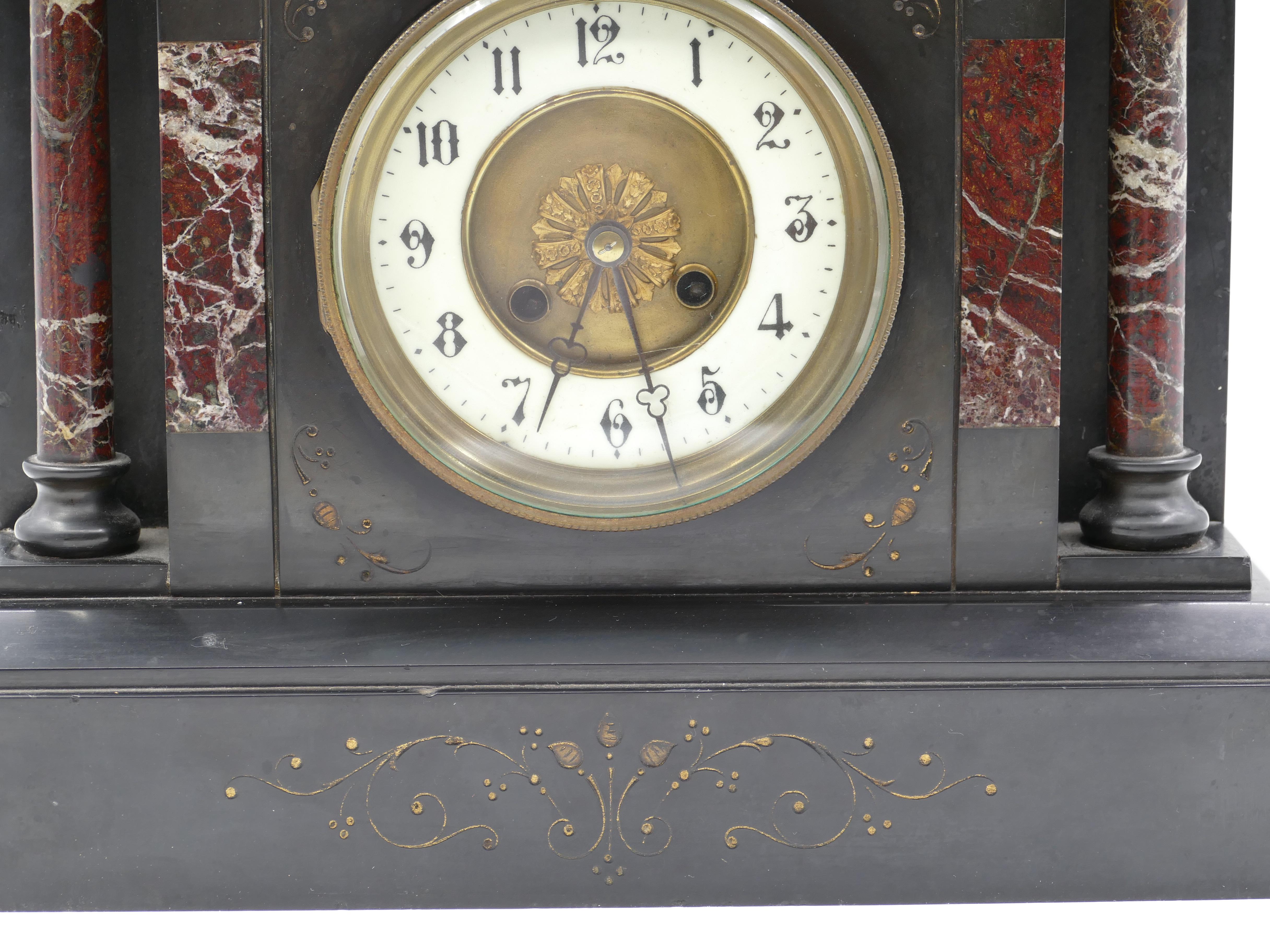 antique marble mantel clocks