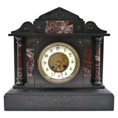 Antique Marble Mantel Clock, France, Early 20th Century