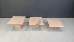 Vintage marble nesting tables or side tables, 1970s