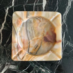 Vintage Marble Onyx Ashtray, circa 1960s