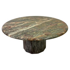 Vintage Marble or Onyx Circular Coffee Table