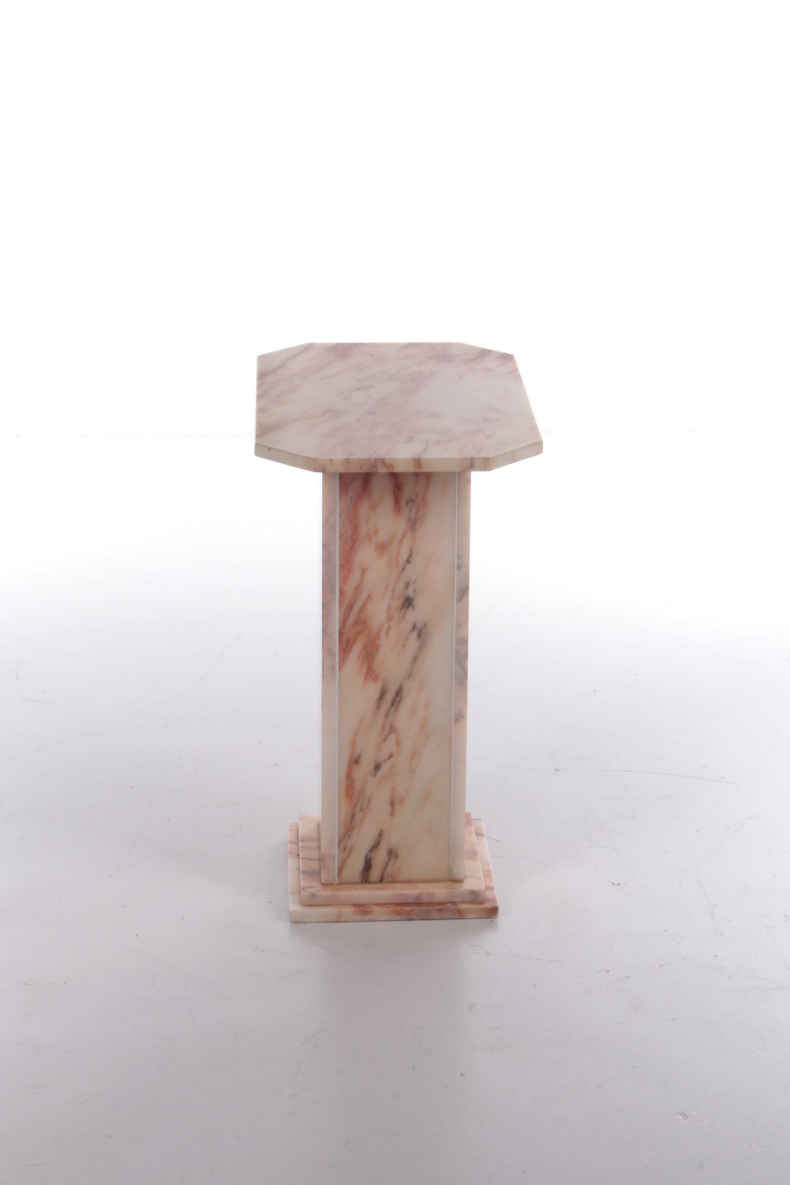 Vintage Marble plant stand or column old pink with cream, 1960


In one word stylish, these beautiful marble pillars from Italy.

Beautiful in this soft pink color with beautiful color shades & light colored veining. Considering the age in a good