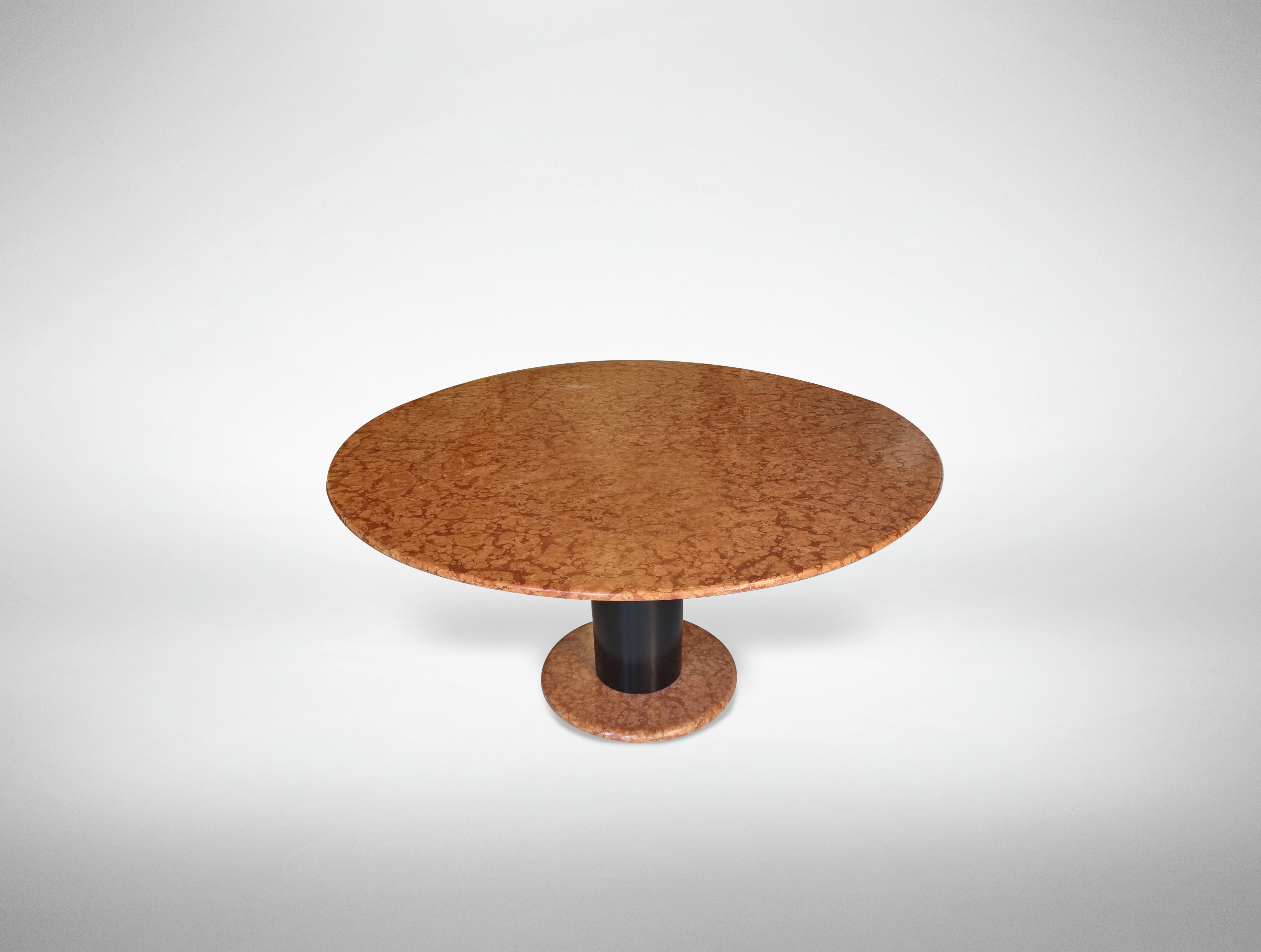 Vintage Marble Table by Ettore Sottsass for Poltronova, Italy 1960s. In Good Condition For Sale In Roma, IT
