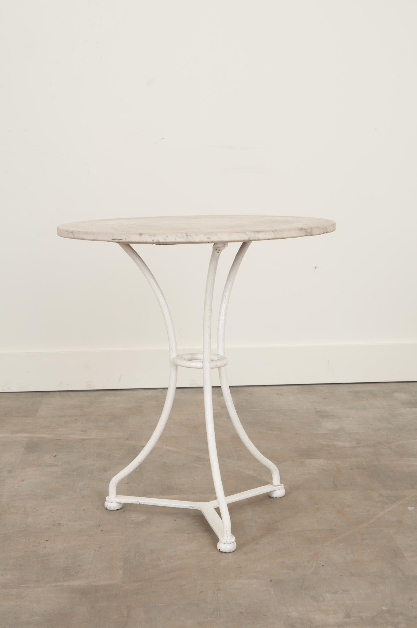 Other Vintage Marble Top Bistro Table