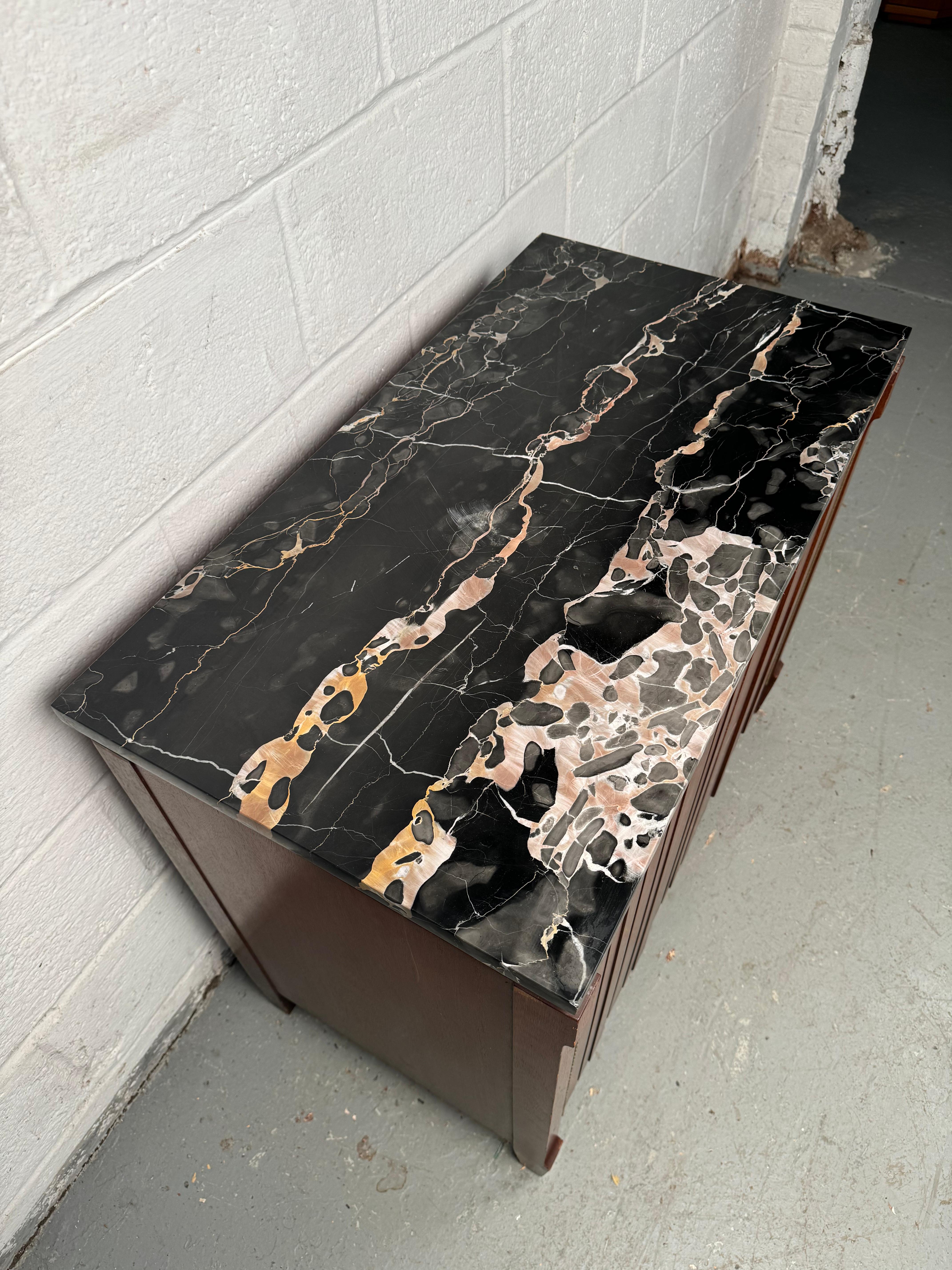 20th Century Marble Top Cabinet by John Stuart for Johnson Furniture