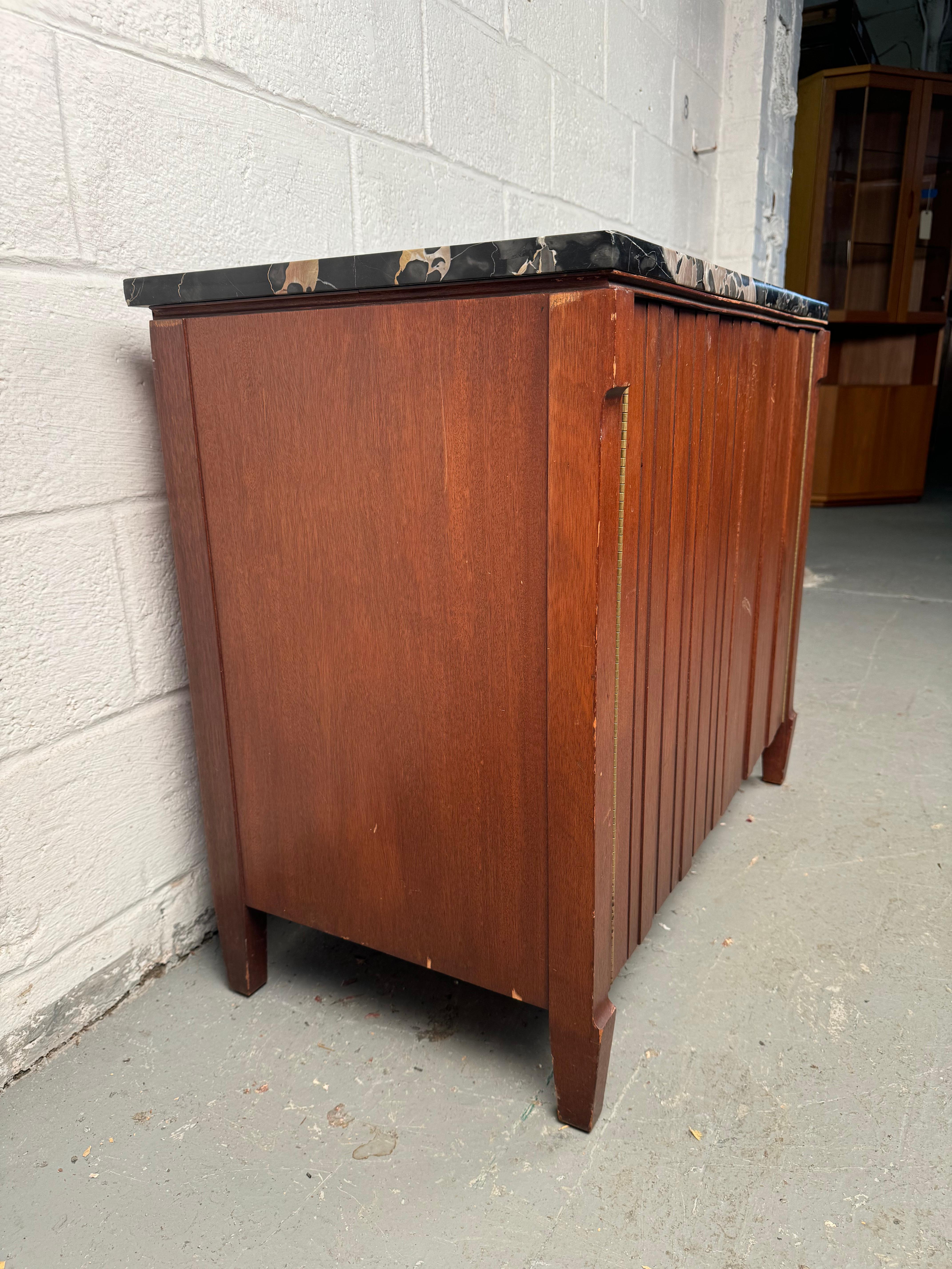 Marble Top Cabinet by John Stuart for Johnson Furniture 1