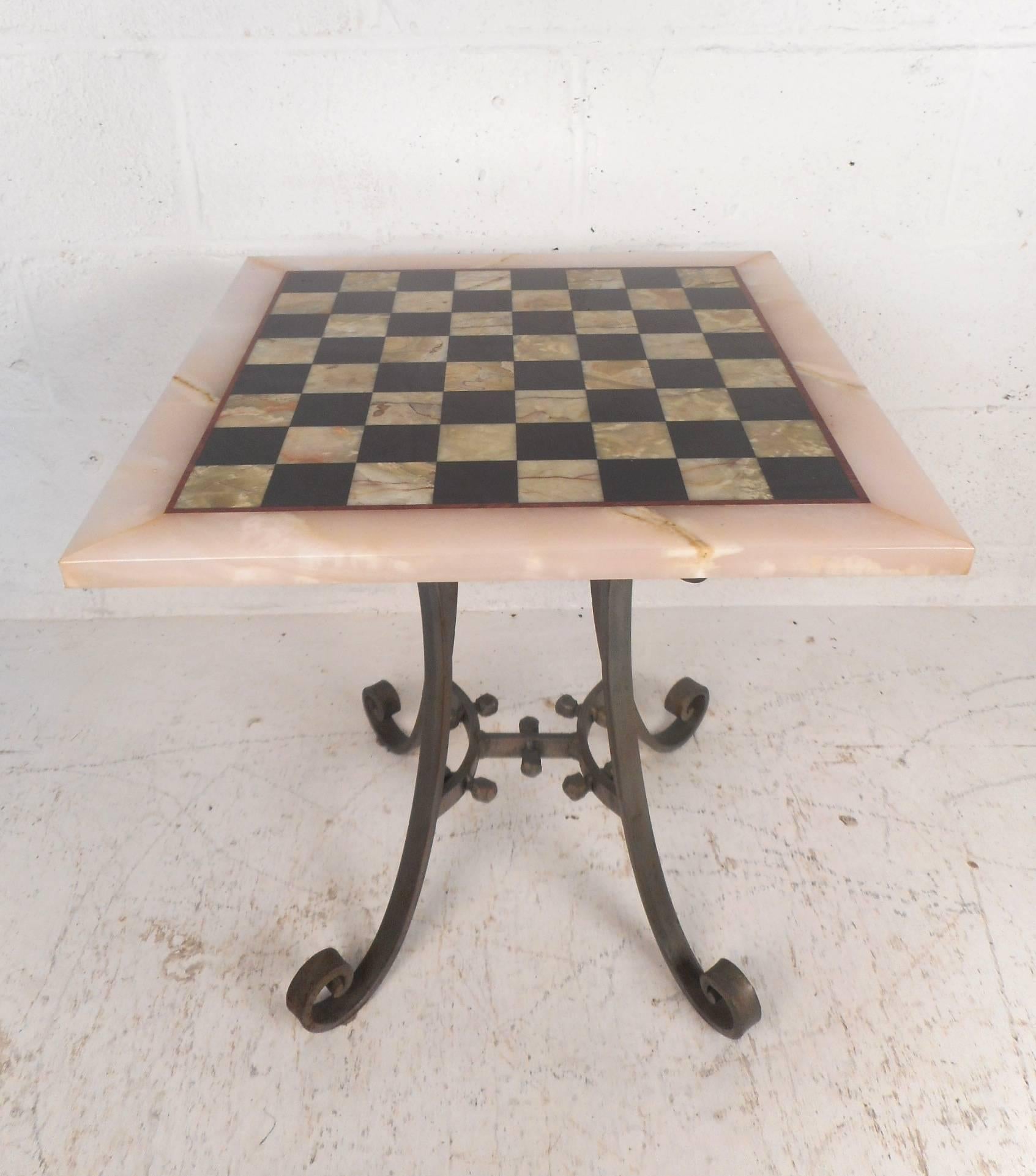 marble top game table