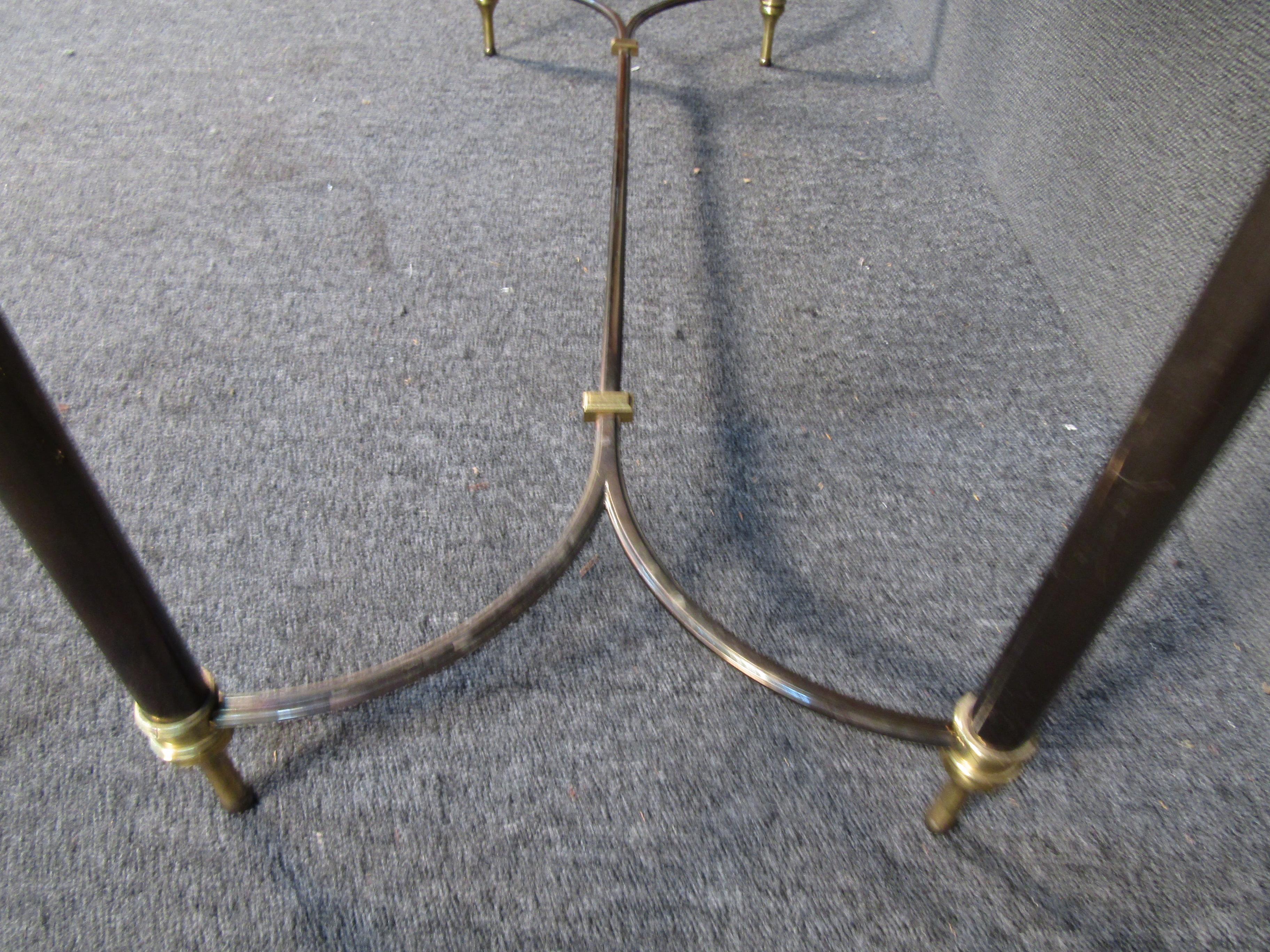 Vintage Marble Top Console Table For Sale 3