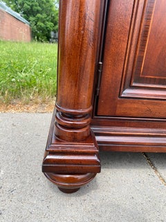 Vintage marble topped Empire style credenza by Thomasville