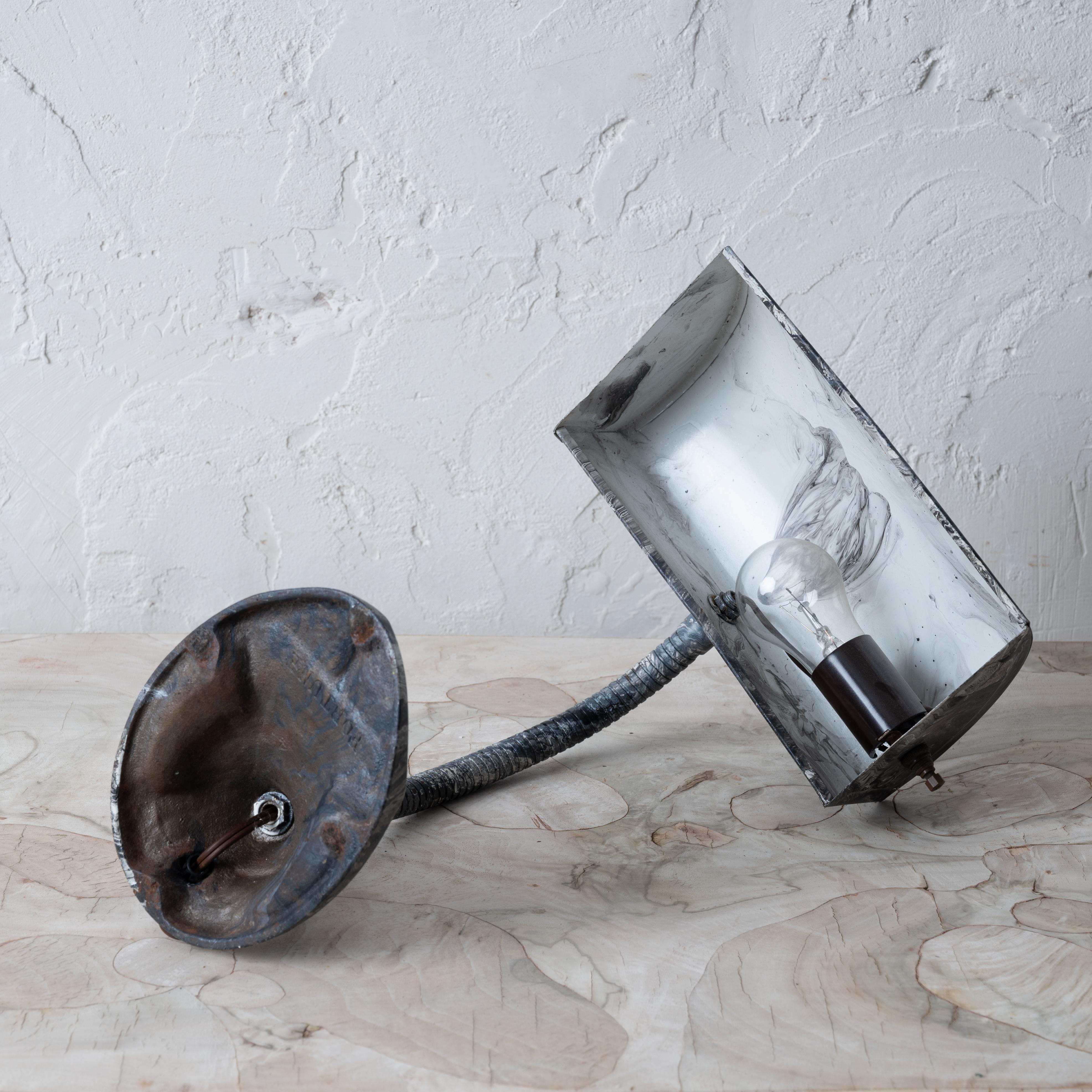 Lampada a collo d'oca marmorizzata d'epoca, anni '30 ca. in vendita 5