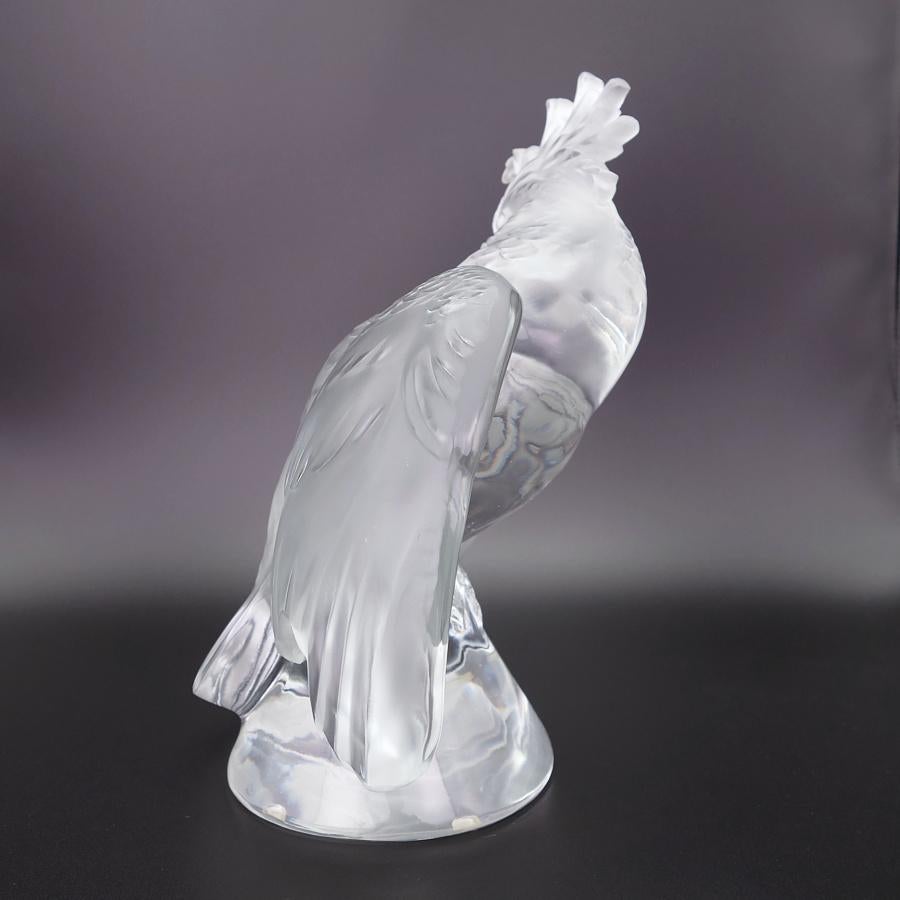 Autre Sculpture française en cristal de Cockatoo «ckatiel » de Marc Lalique, 1953 en vente