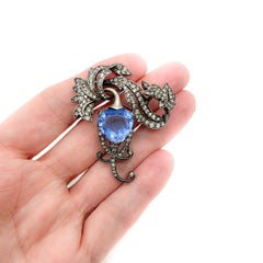 Vintage Marcel Boucher Sterling Heart Brooch 1940s