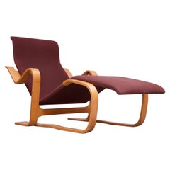 Chaiselongue aus gebogenem Sperrholz, Marcel Breuer für Knoll, „Long Chair“, Vintage