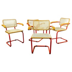 Vintage Marcel Breuer ‘Cesca’ Armchairs, Set of 4