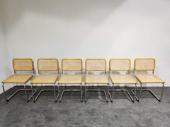 Vintage Marcel Breuer Cesca B32 Chairs by Fasem, Made in Italy, 1970s, Set of 6