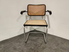 Chaise vintage Marcel Breuer Cesca B64:: fabriquée en Italie:: 1970